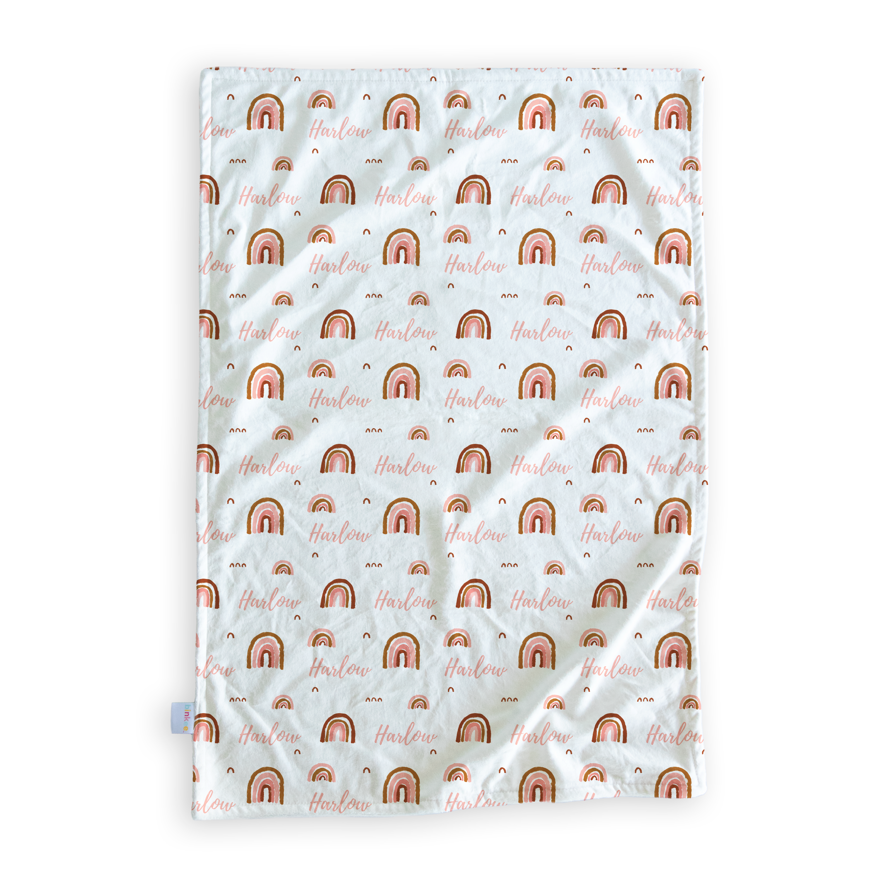 Sunset Rainbows - Personalised Minky Blanket
