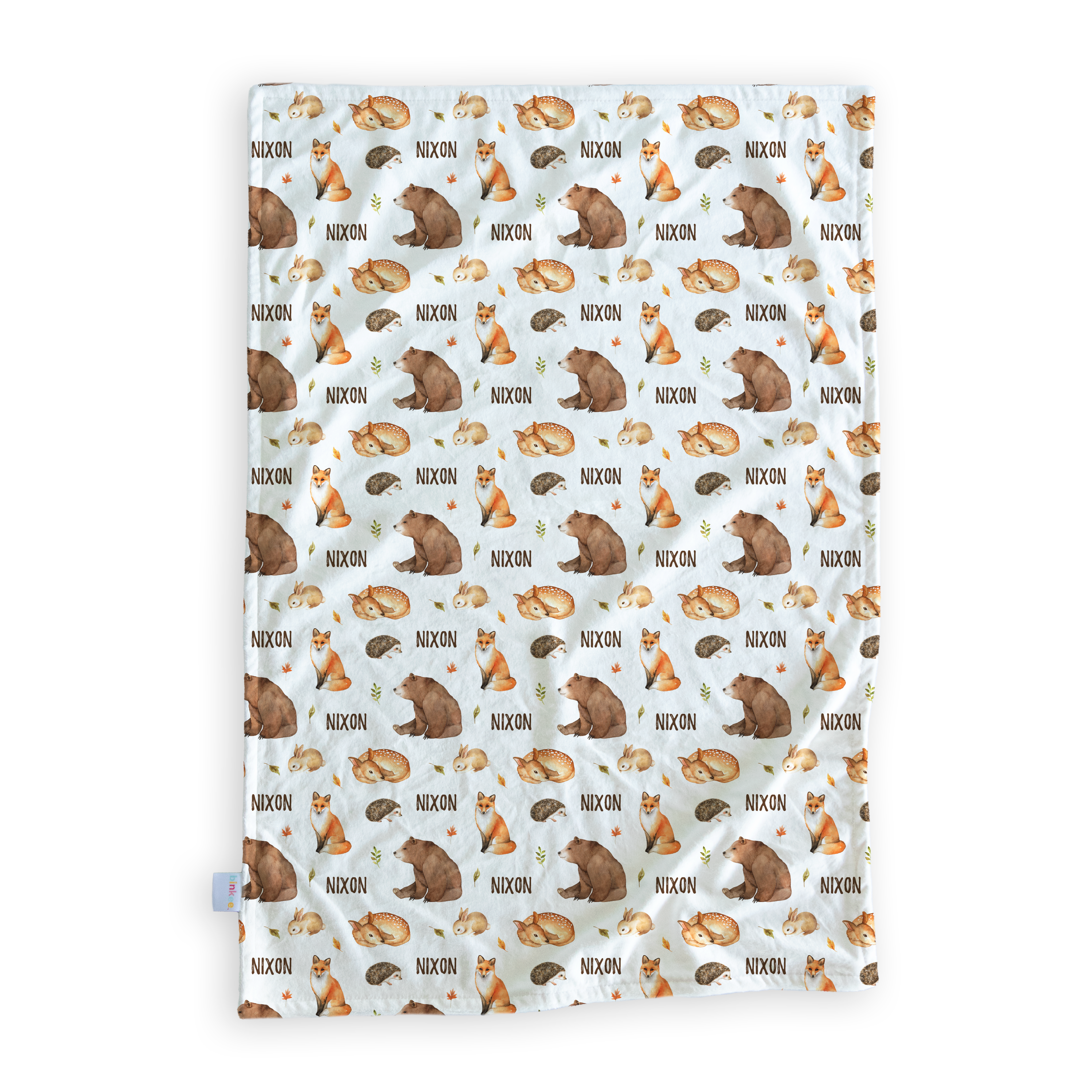 Woodland - Personalised Minky Blanket