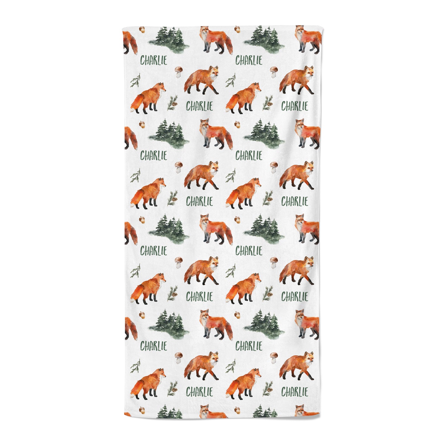 Forest Fox - Personalised Towel