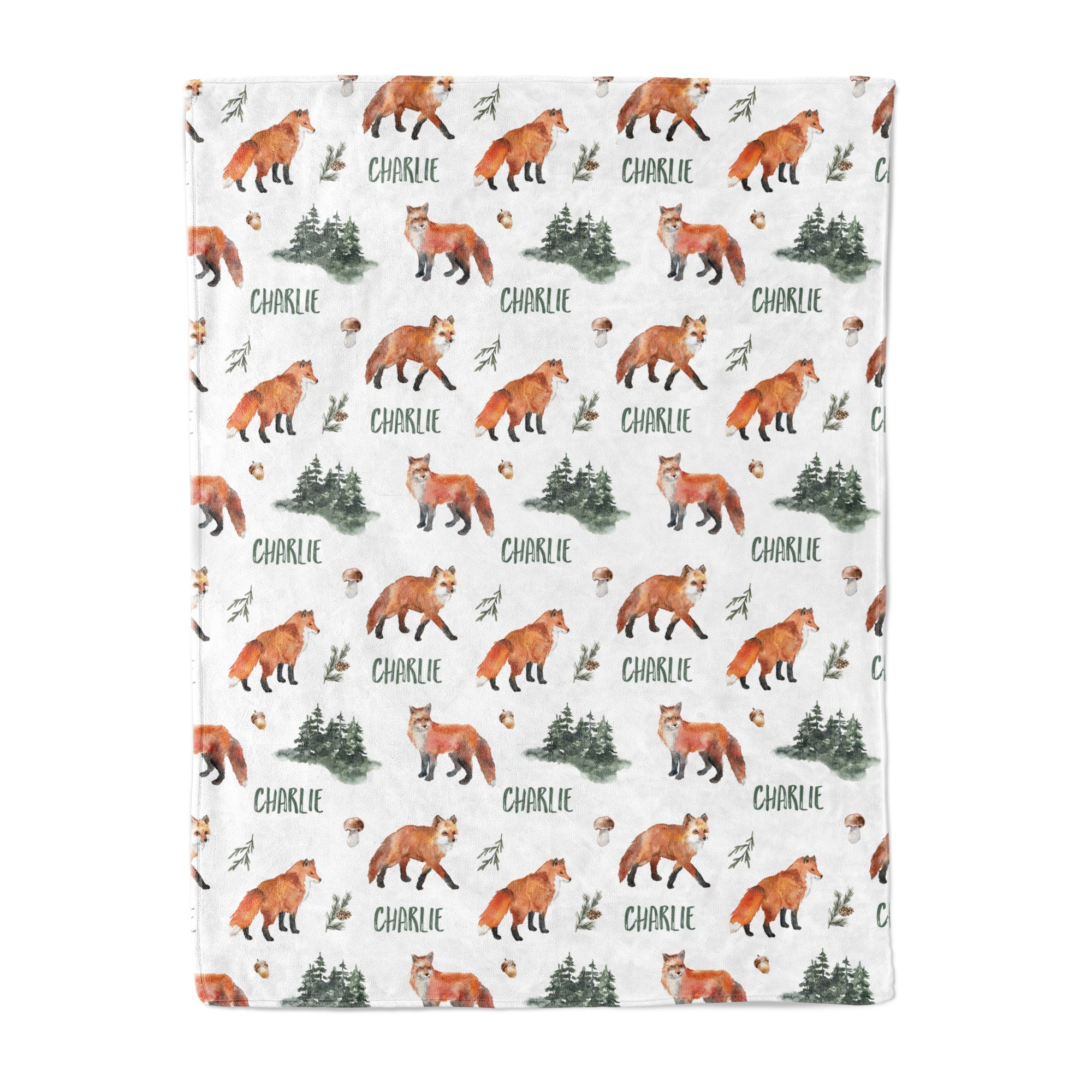 Forest Fox - Personalised Keepsake Blanket