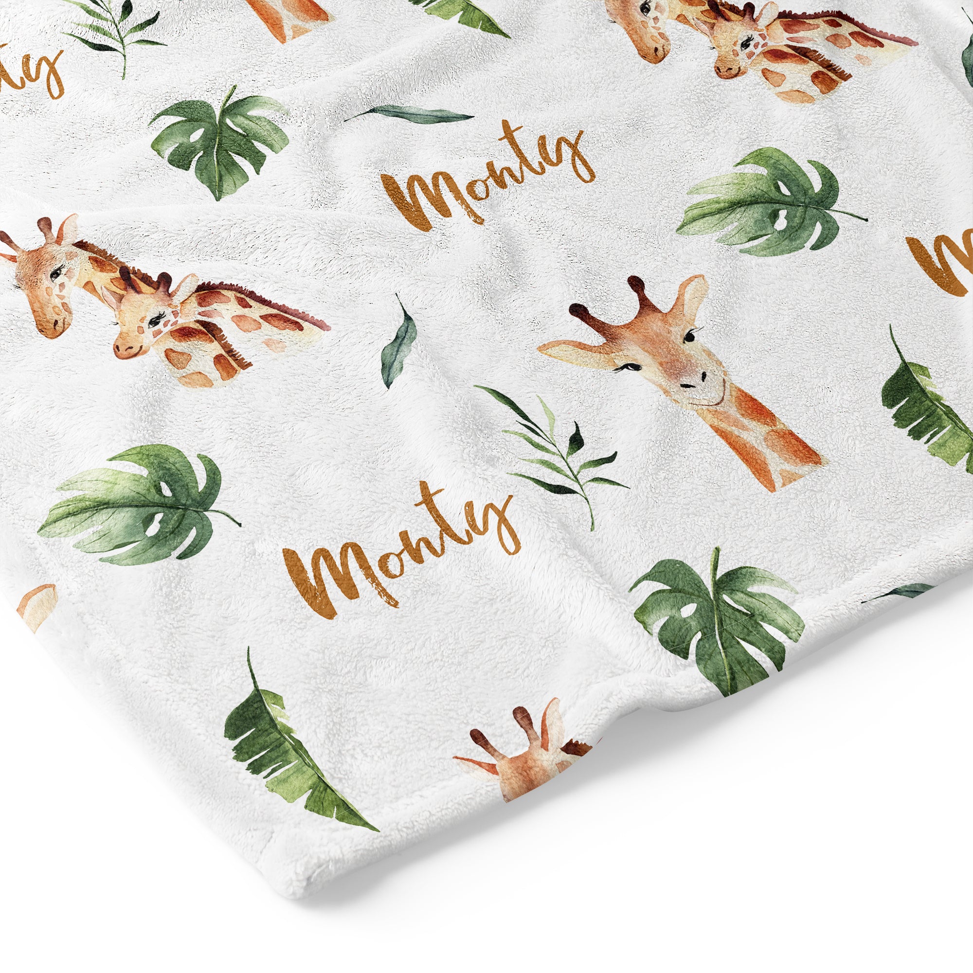 Giraffes - Personalised Keepsake Blanket