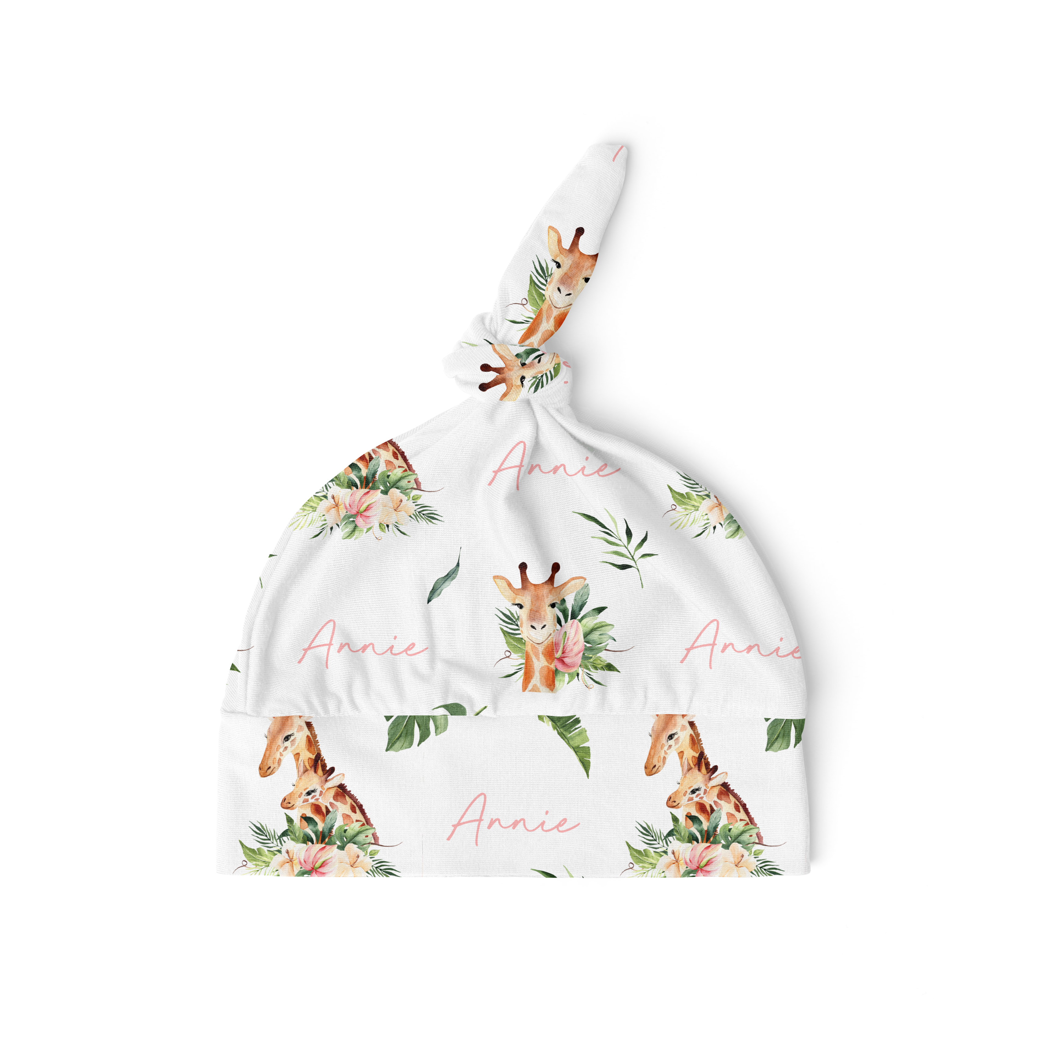 Floral Giraffes - Personalised Beanie