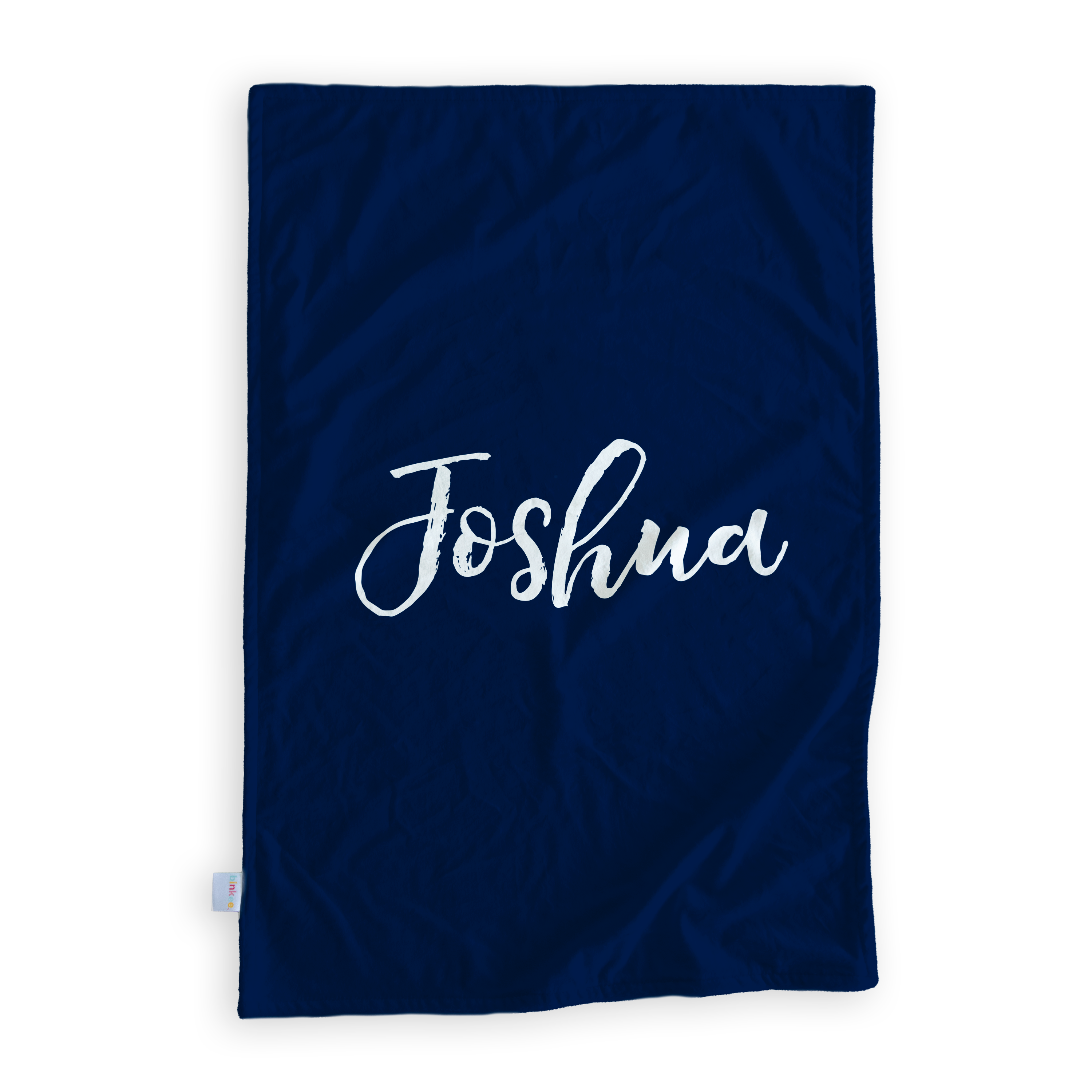 Rainbow Sloth (Blue) - Personalised Minky Blanket