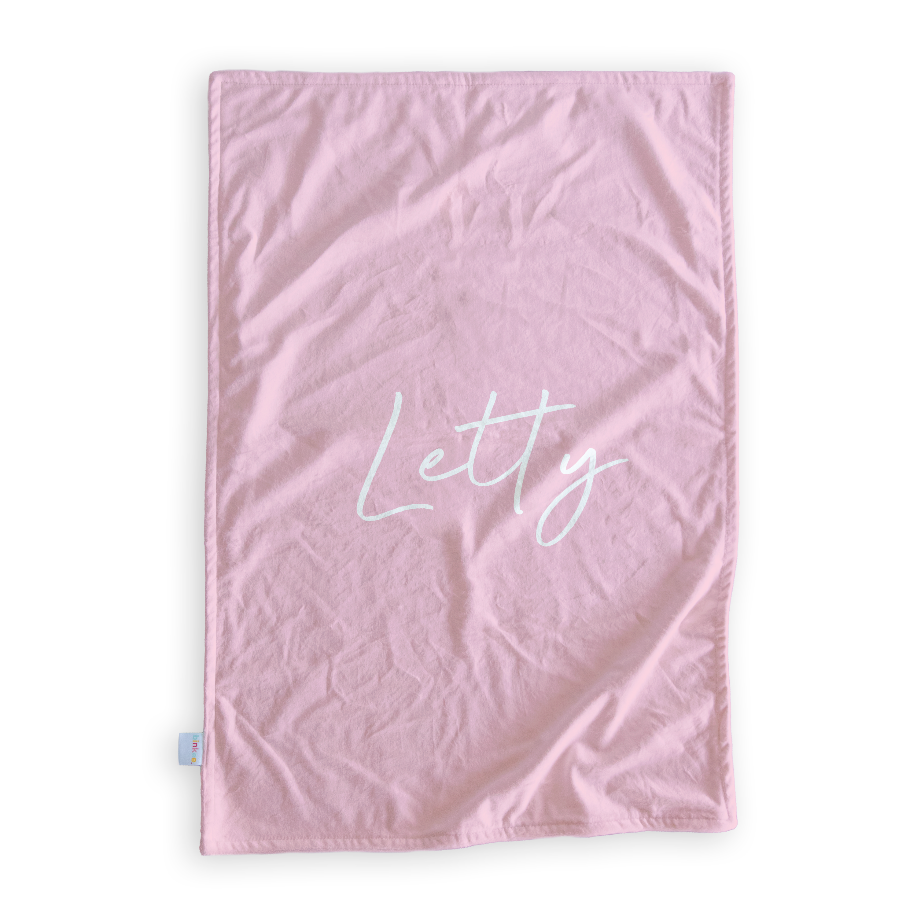 Pink Bear - Personalised Minky Blanket