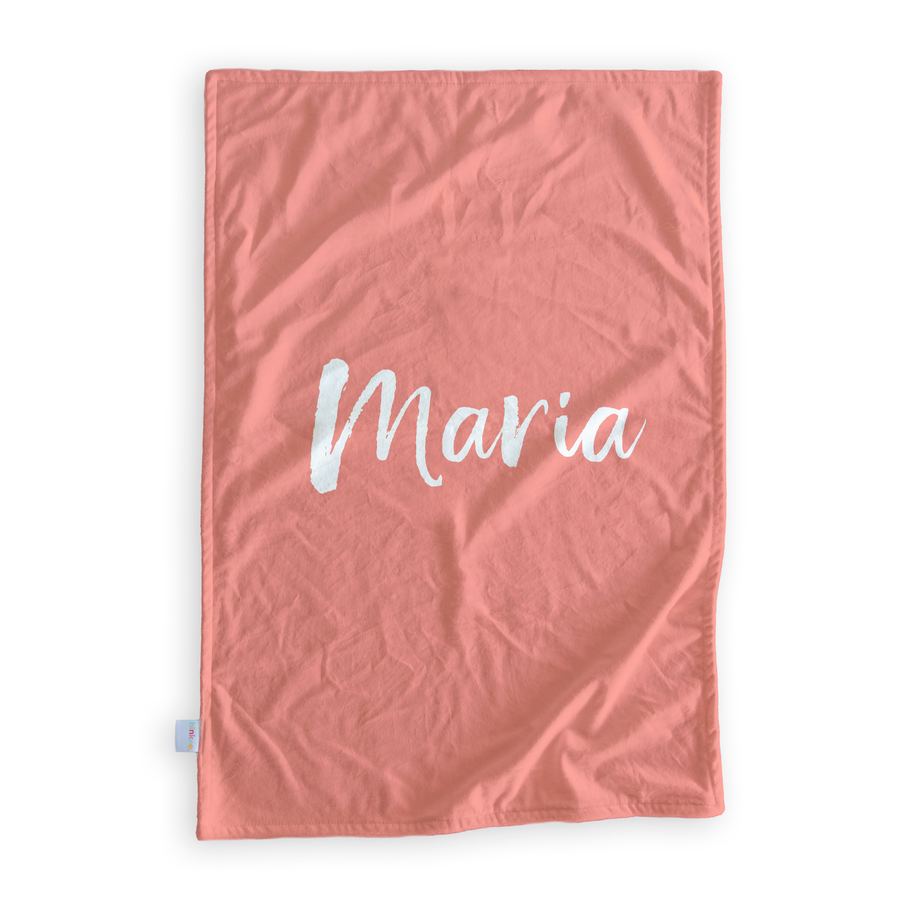 Baby Elephant (Pink) - Personalised Minky Blanket