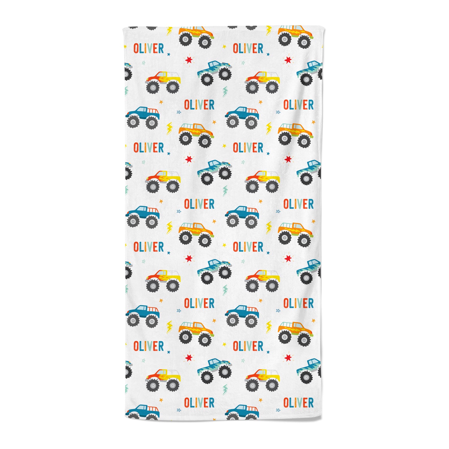 Monster Trucks - Personalised Towel