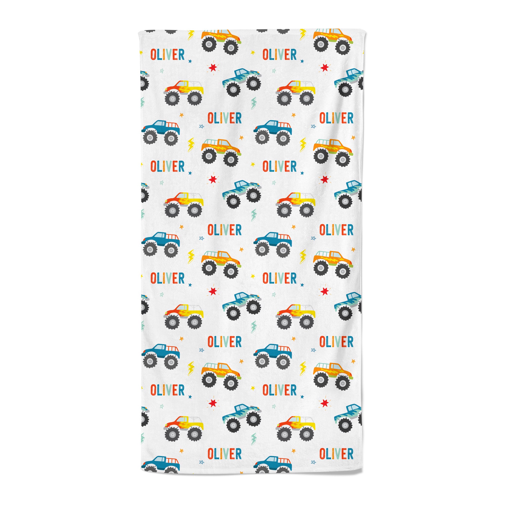 Monster Trucks - Personalised Towel