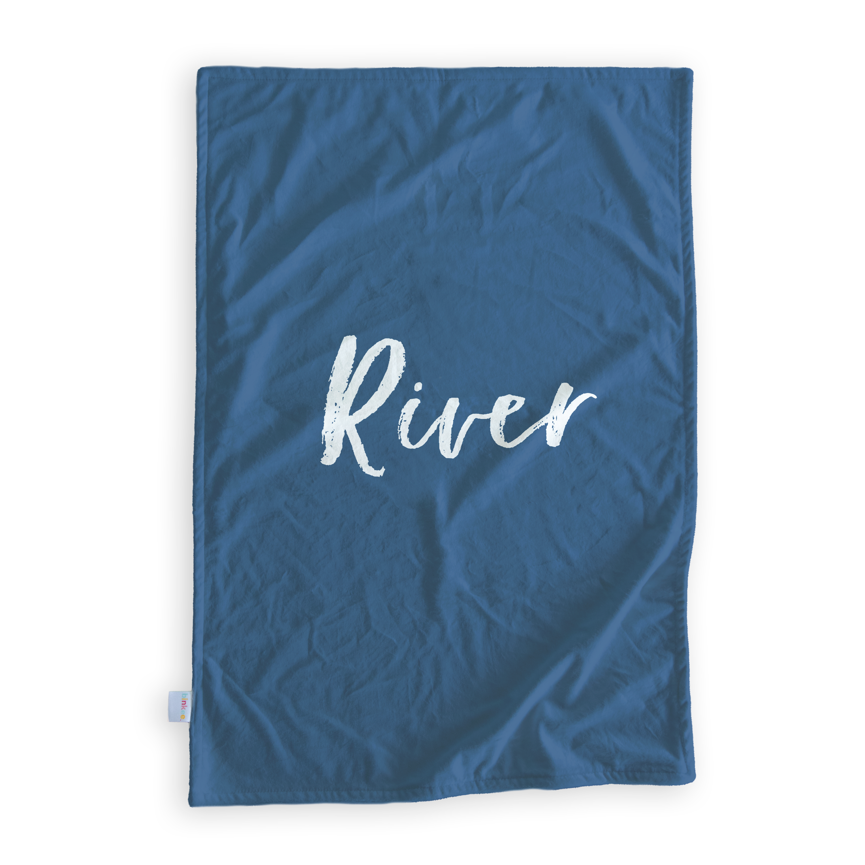 Bunnies (blue) - Personalised Minky Blanket