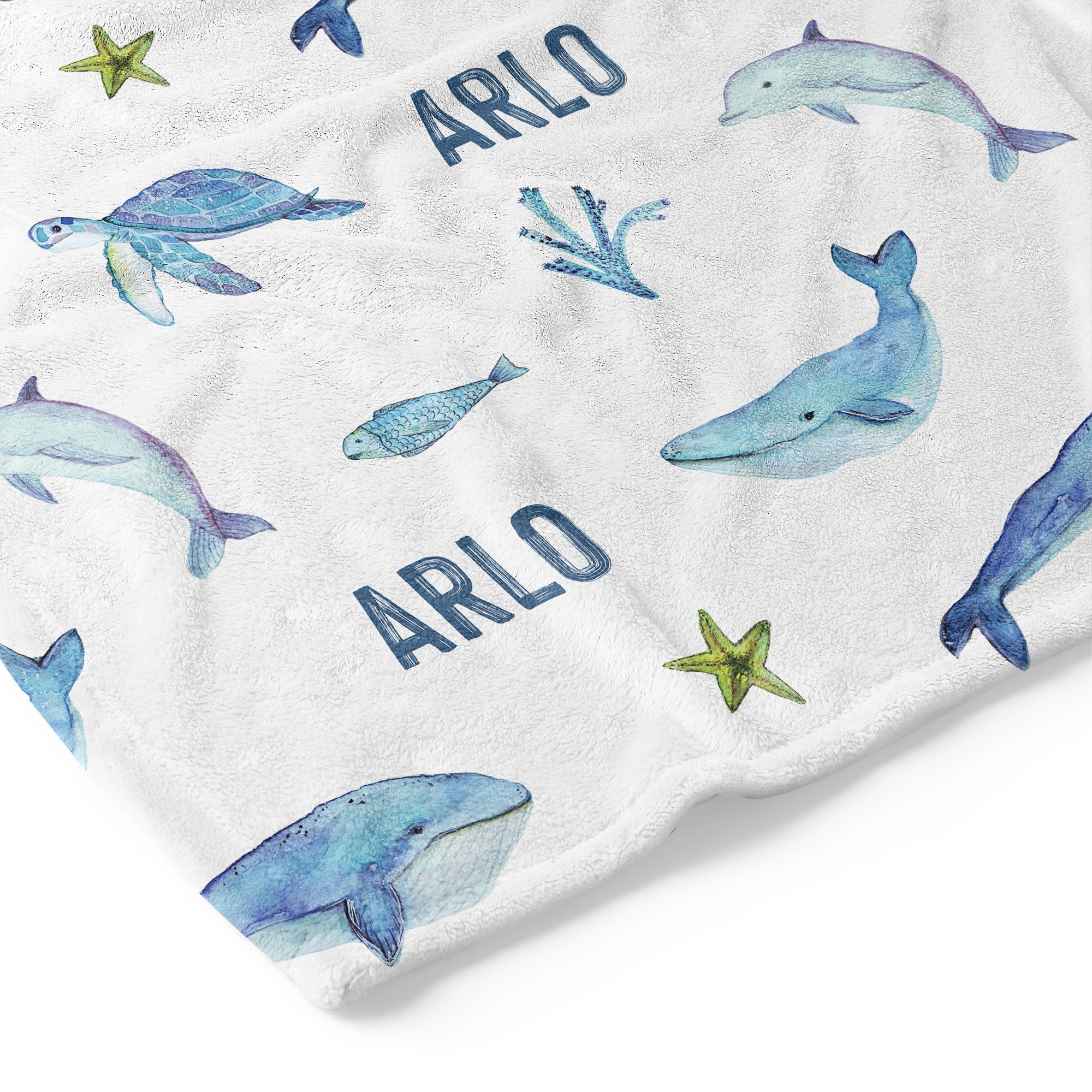 Sea Life - Personalised Keepsake Blanket