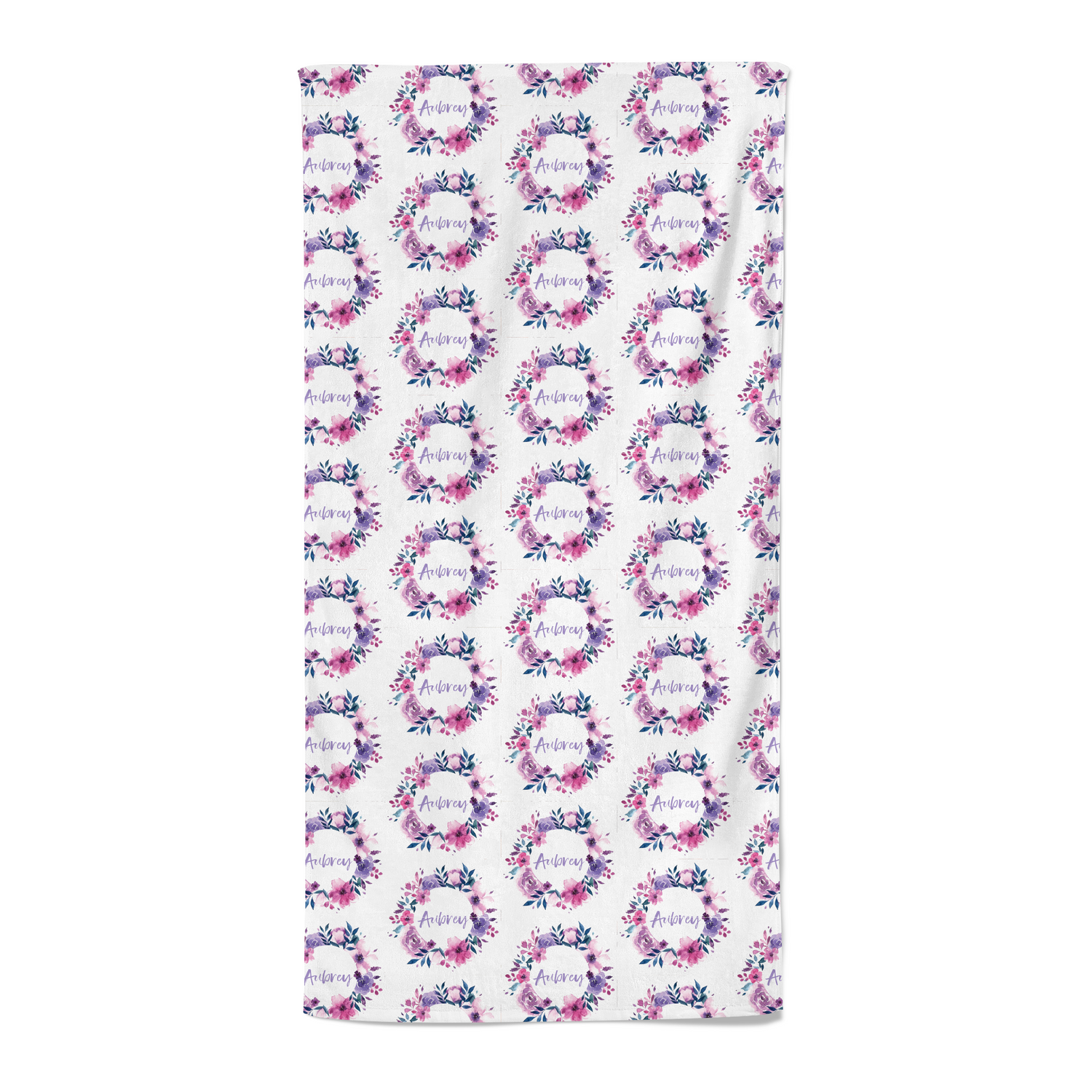 June Wreath - Personalised towel