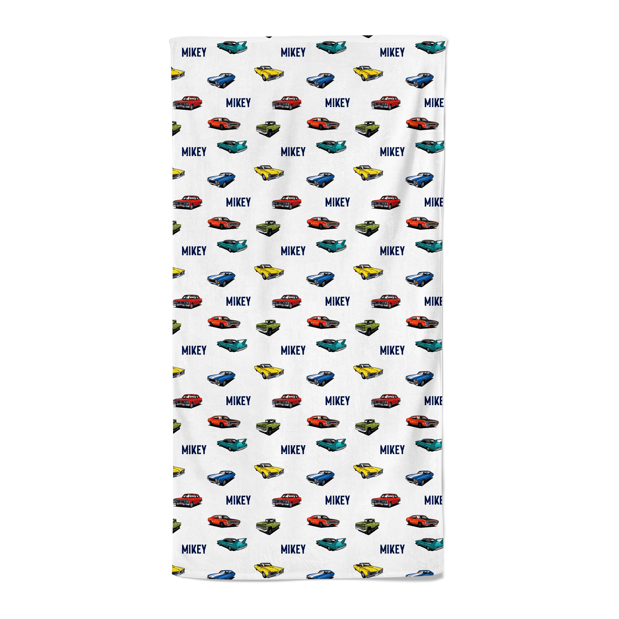 Retro Cars - Personalised Towel