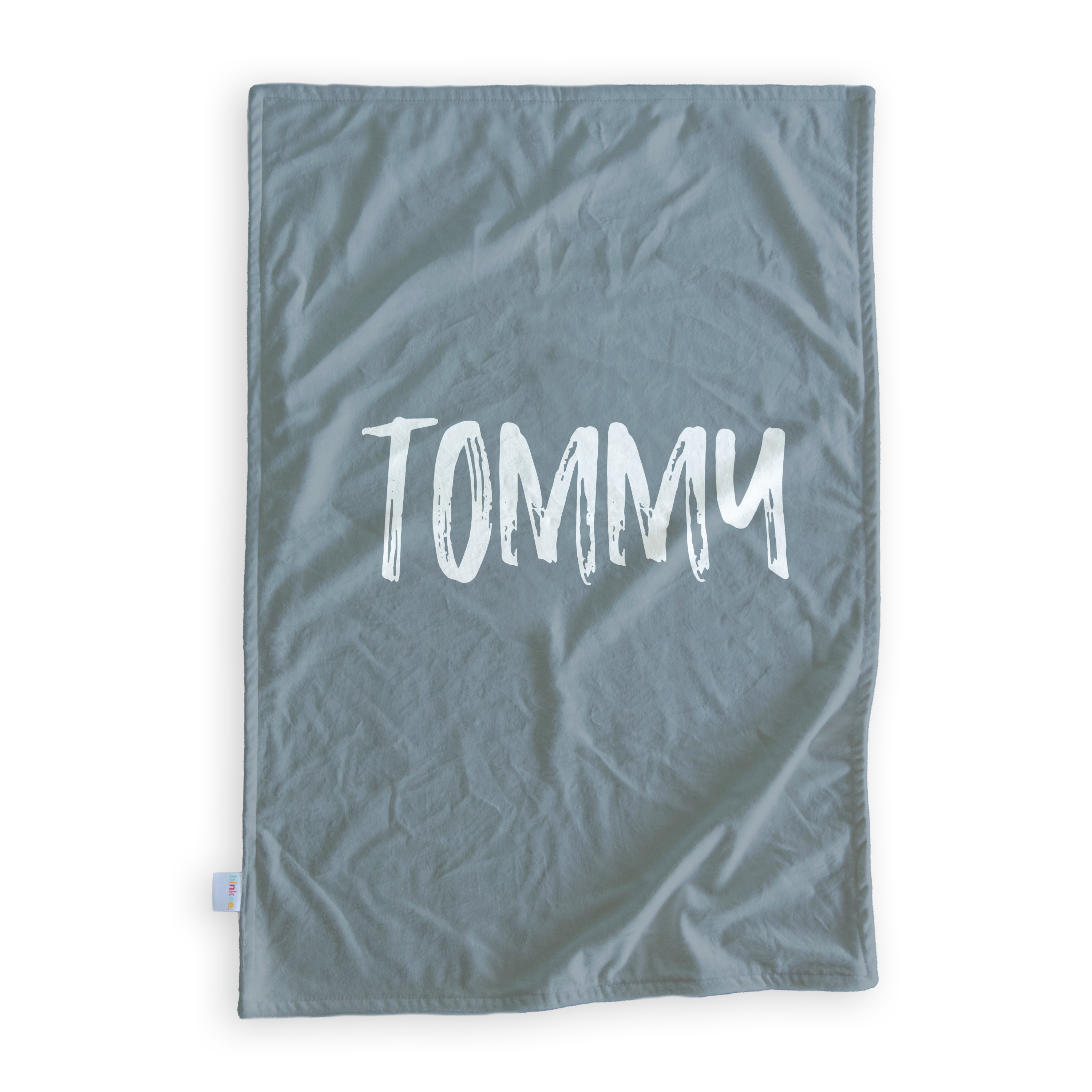 Construction (Grey) - Personalised Minky Blanket