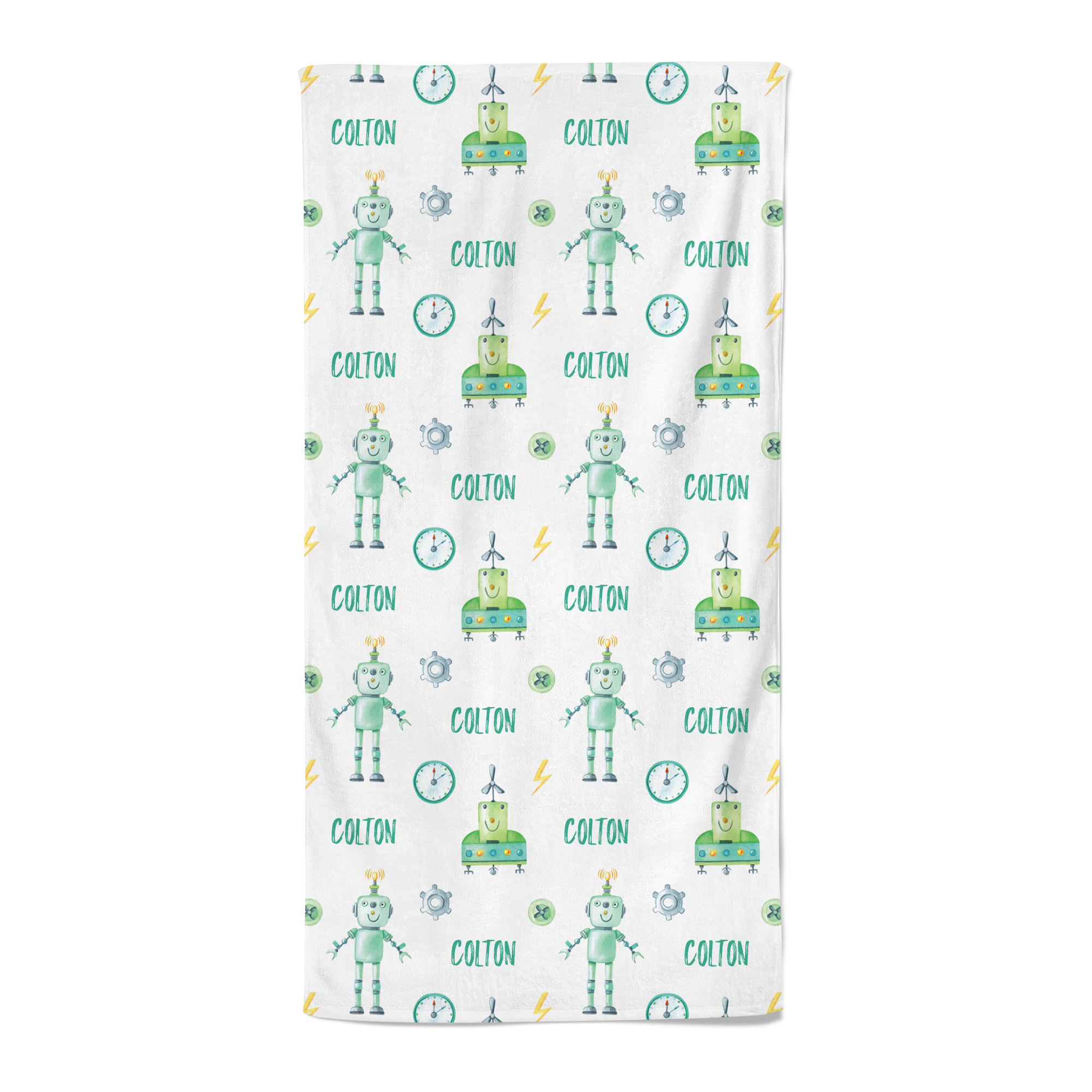 Robots - Personalised Towel