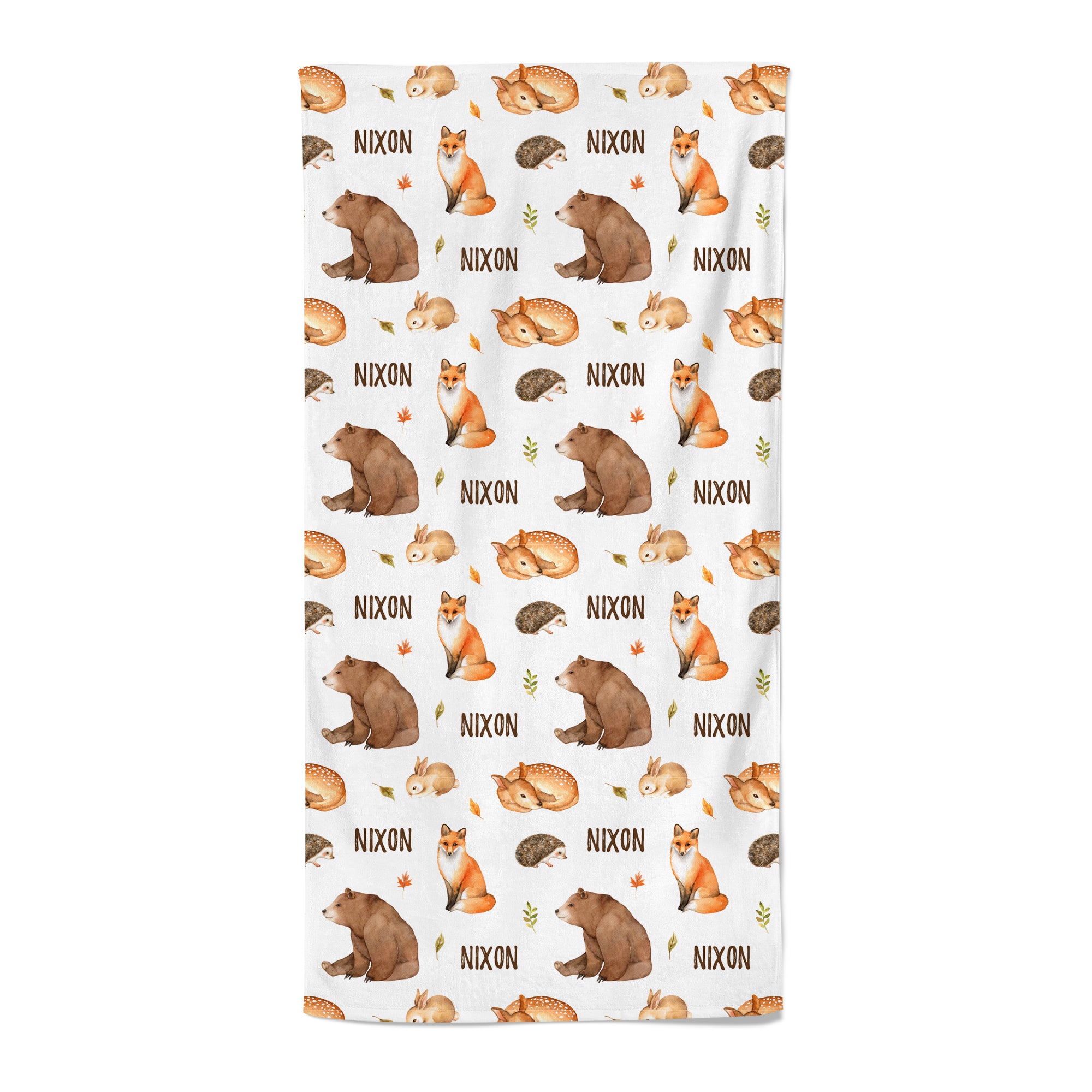 Woodland - Personalised Towel