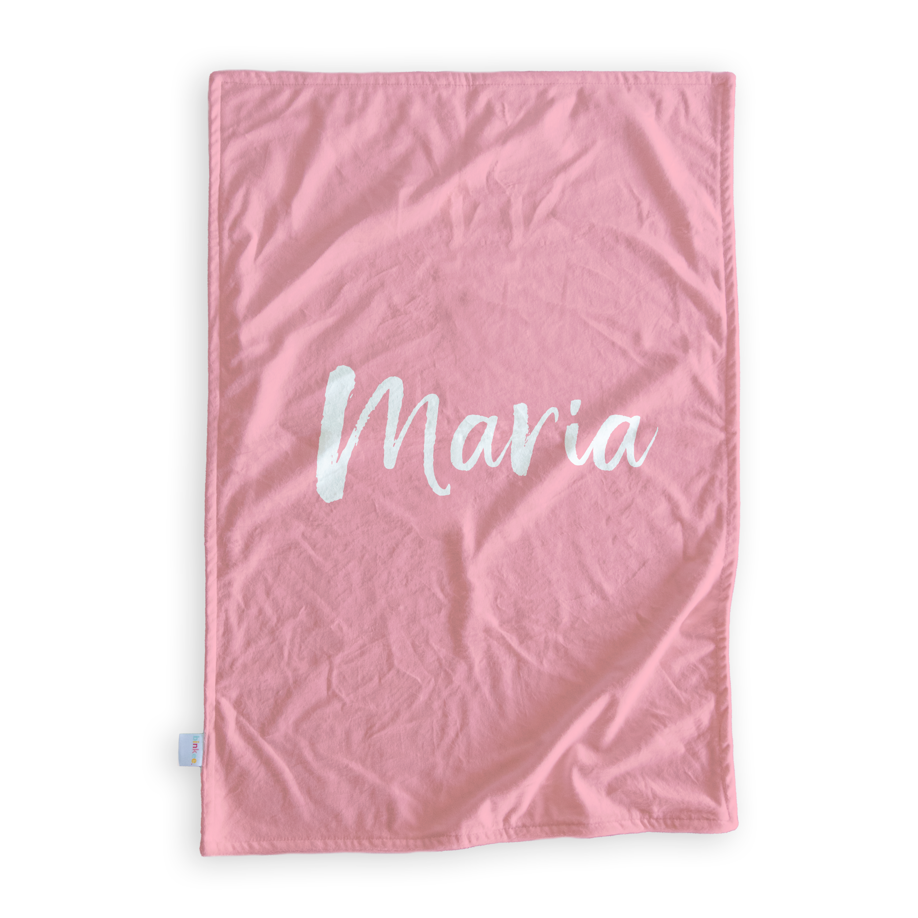 Baby Elephant (Pink) - Personalised Minky Blanket