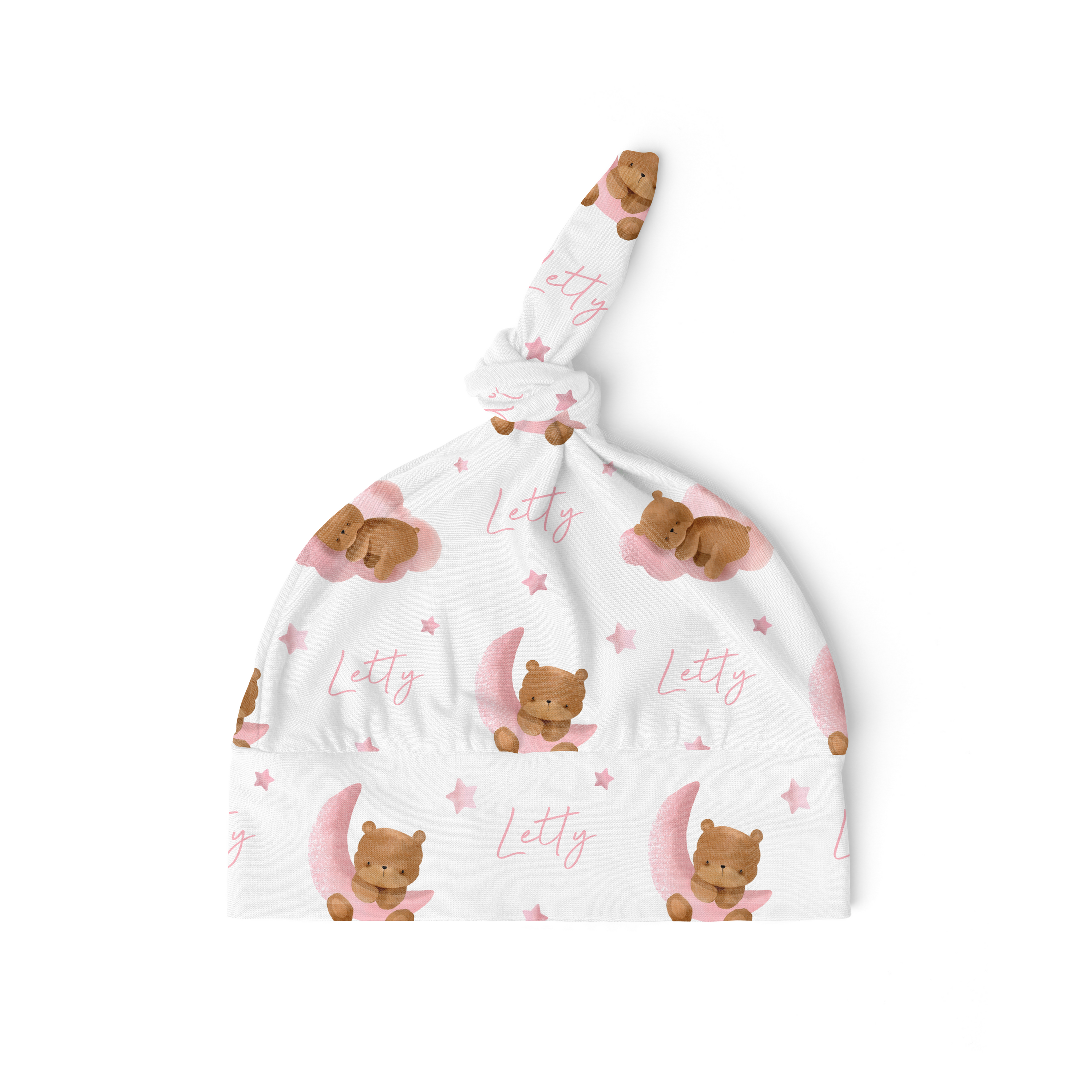 Pink Bear - Personalised Beanie