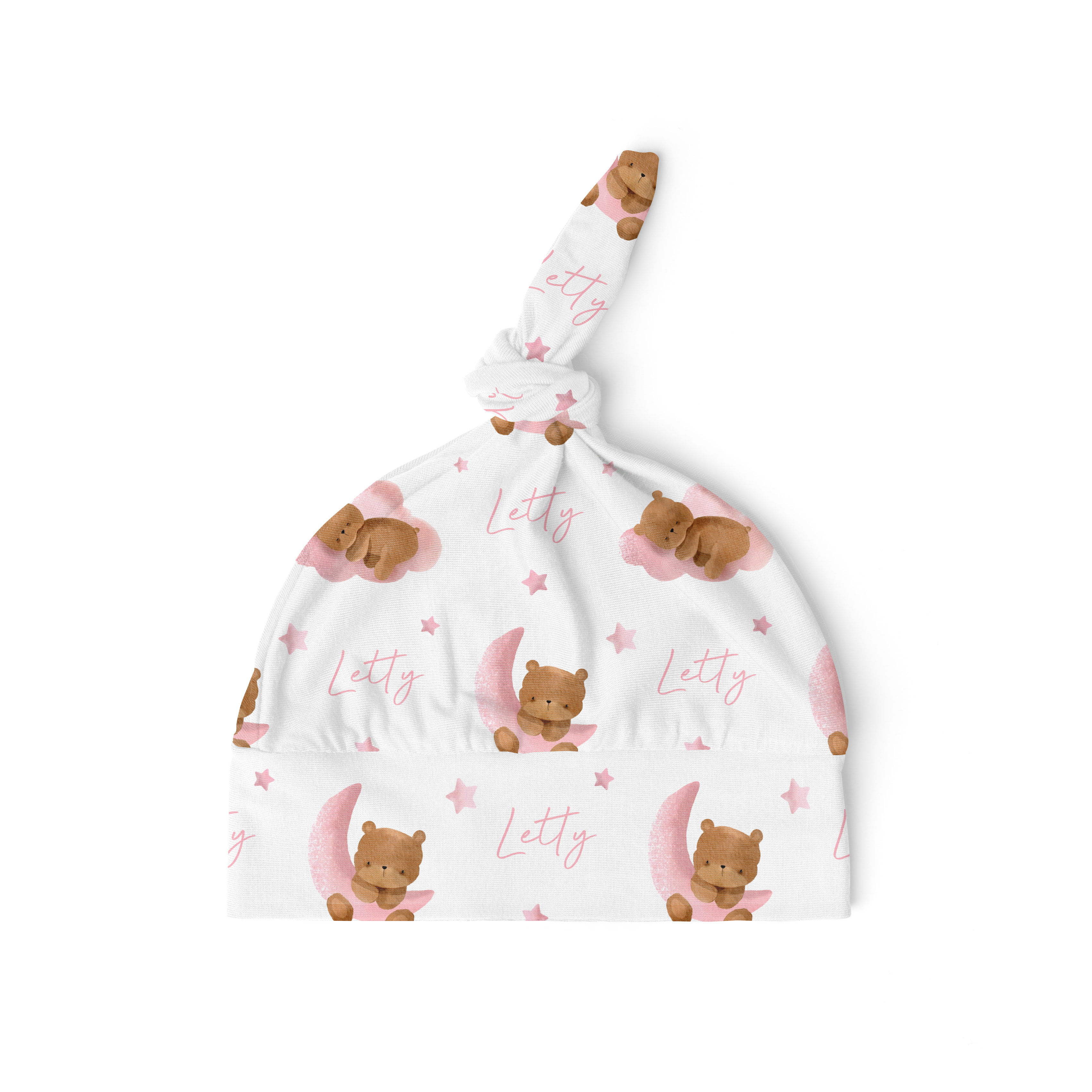 Pink Bear - Personalised Beanie