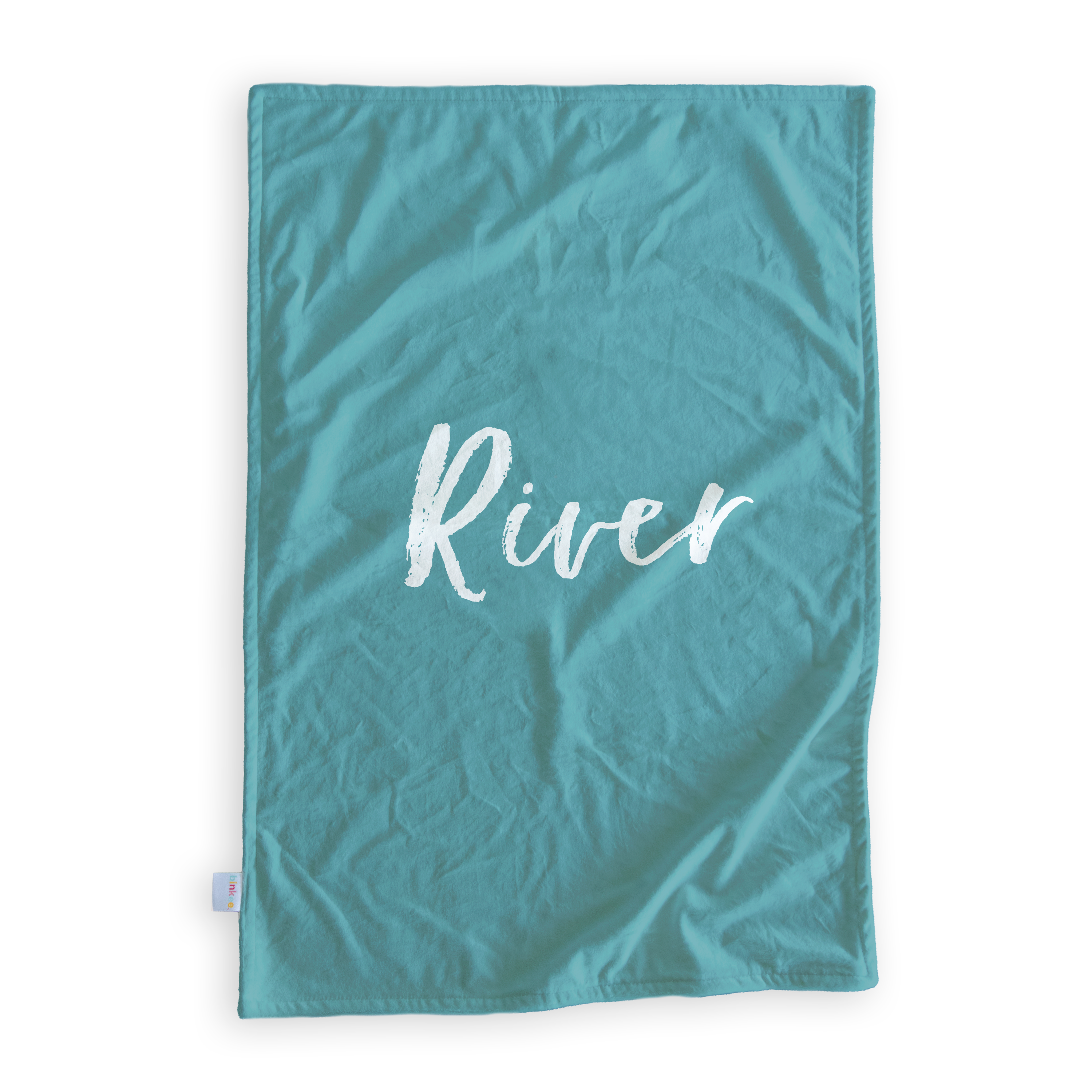 Bunnies (blue) - Personalised Minky Blanket