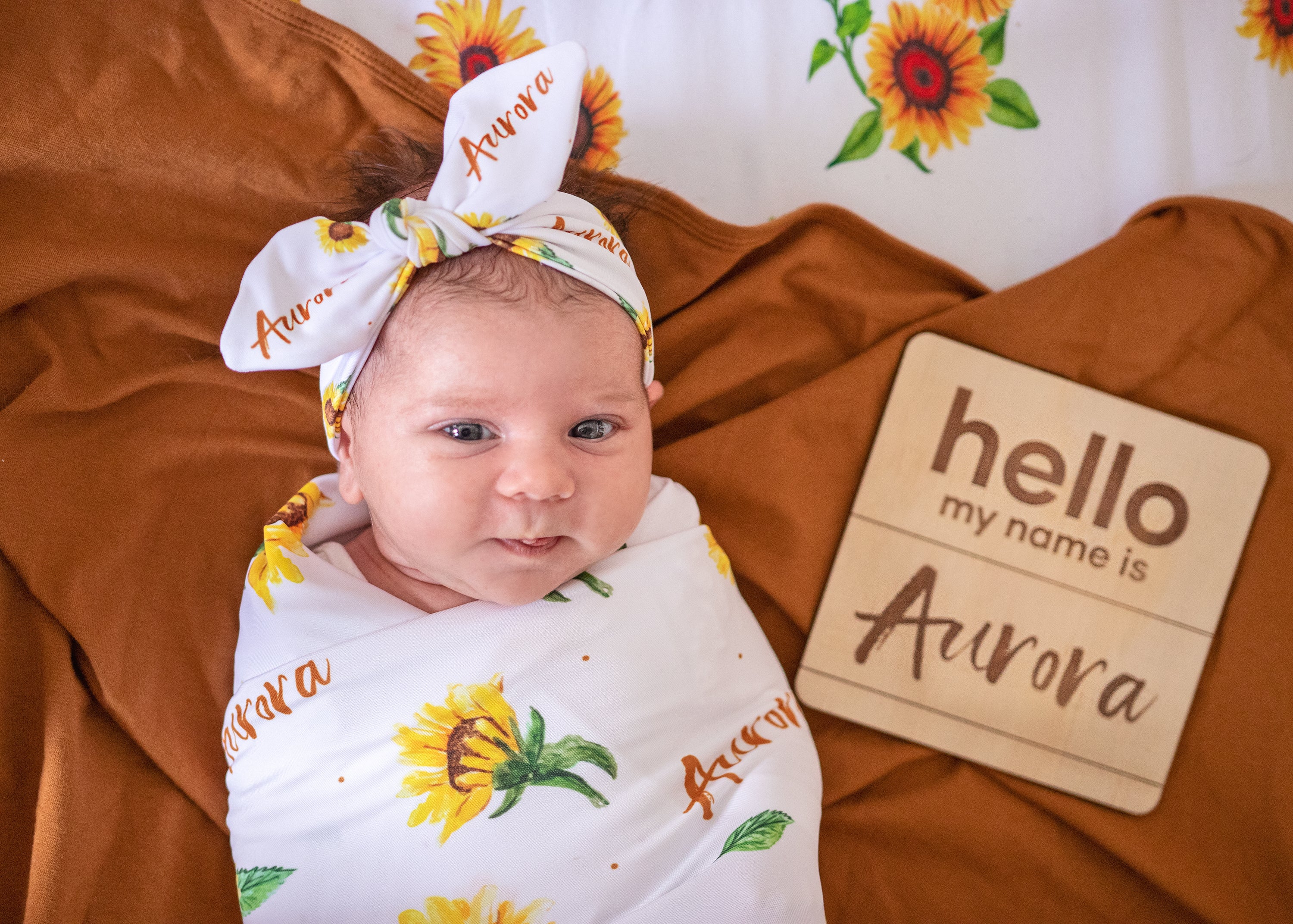 Sunflowers - Personalised Keepsake Blanket