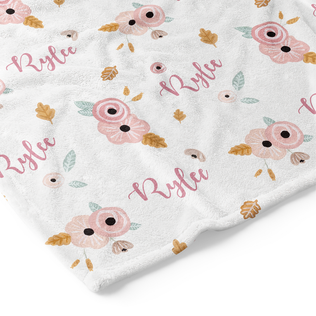 Autumn Floral - Personalised Keepsake Blanket