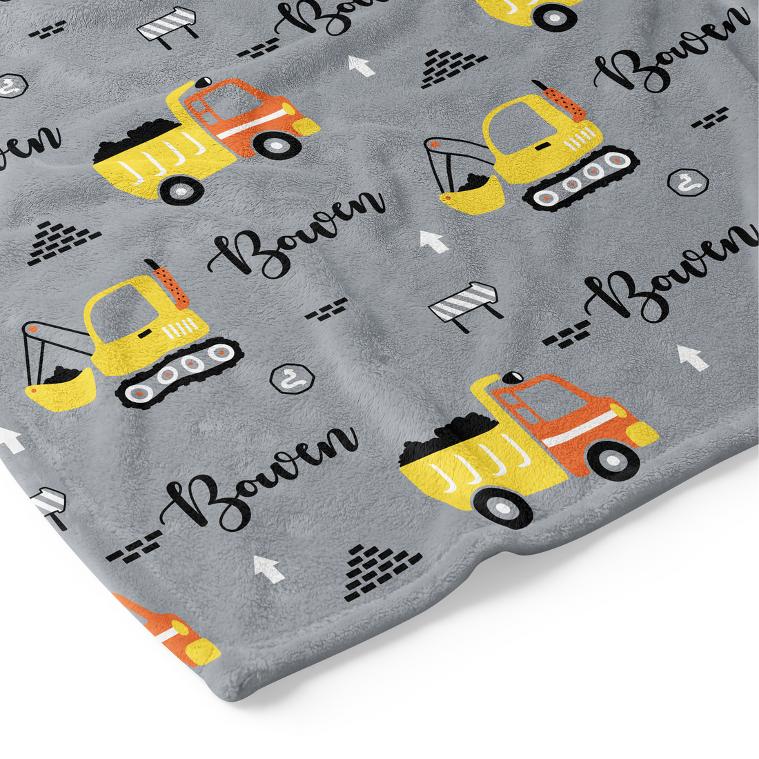 Diggers - Personalised Keepsake Blanket