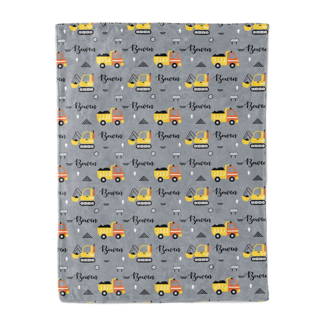 Diggers - Personalised Keepsake Blanket