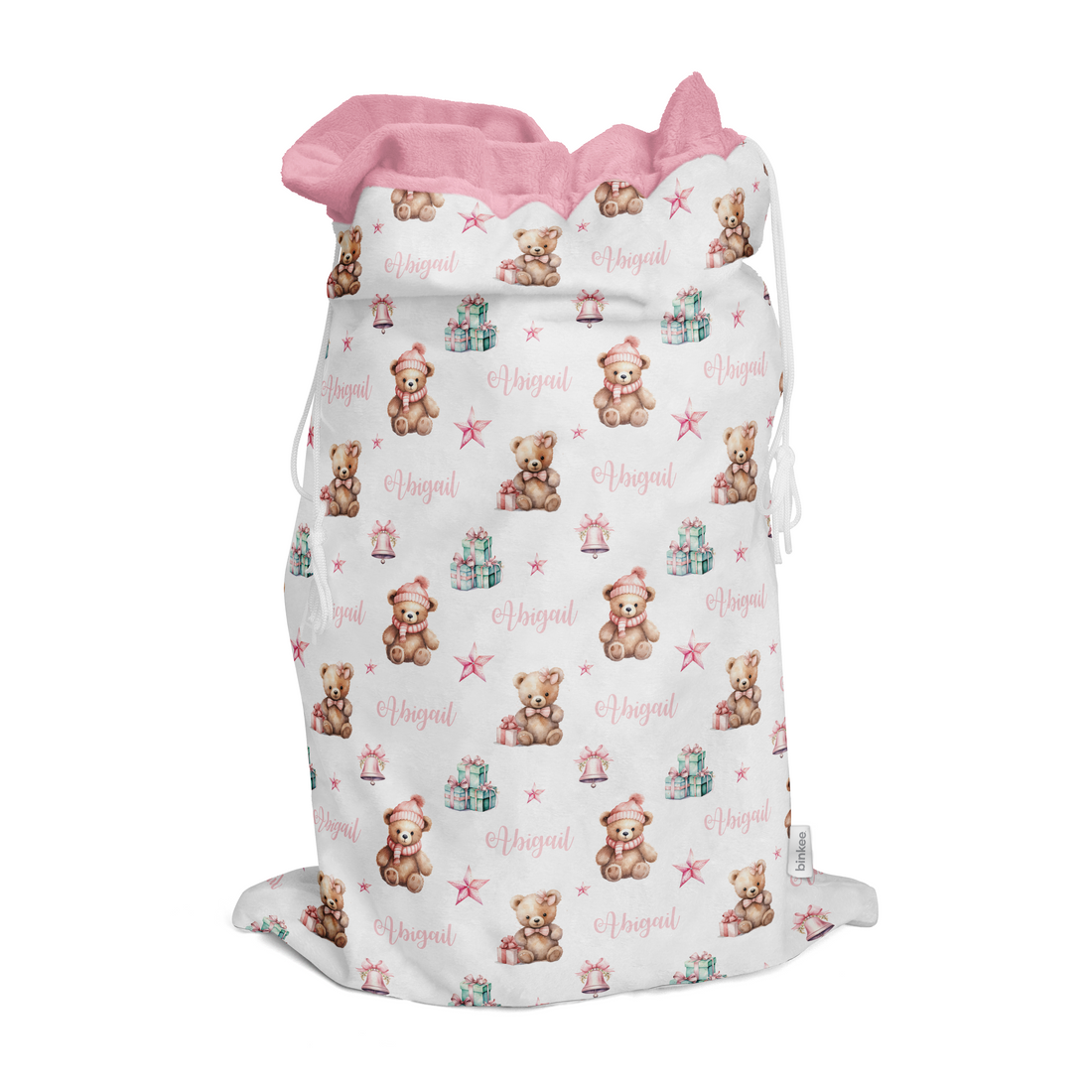 Festive Bears - Personalised Christmas Sacks
