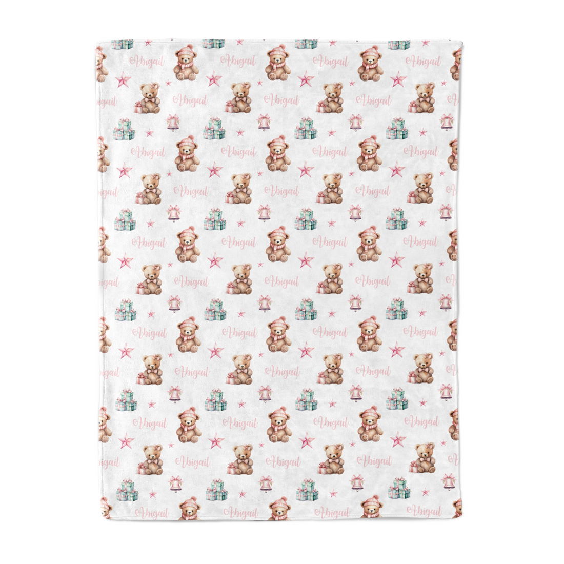 Festive Bears - Personalised Keepsake Blankie
