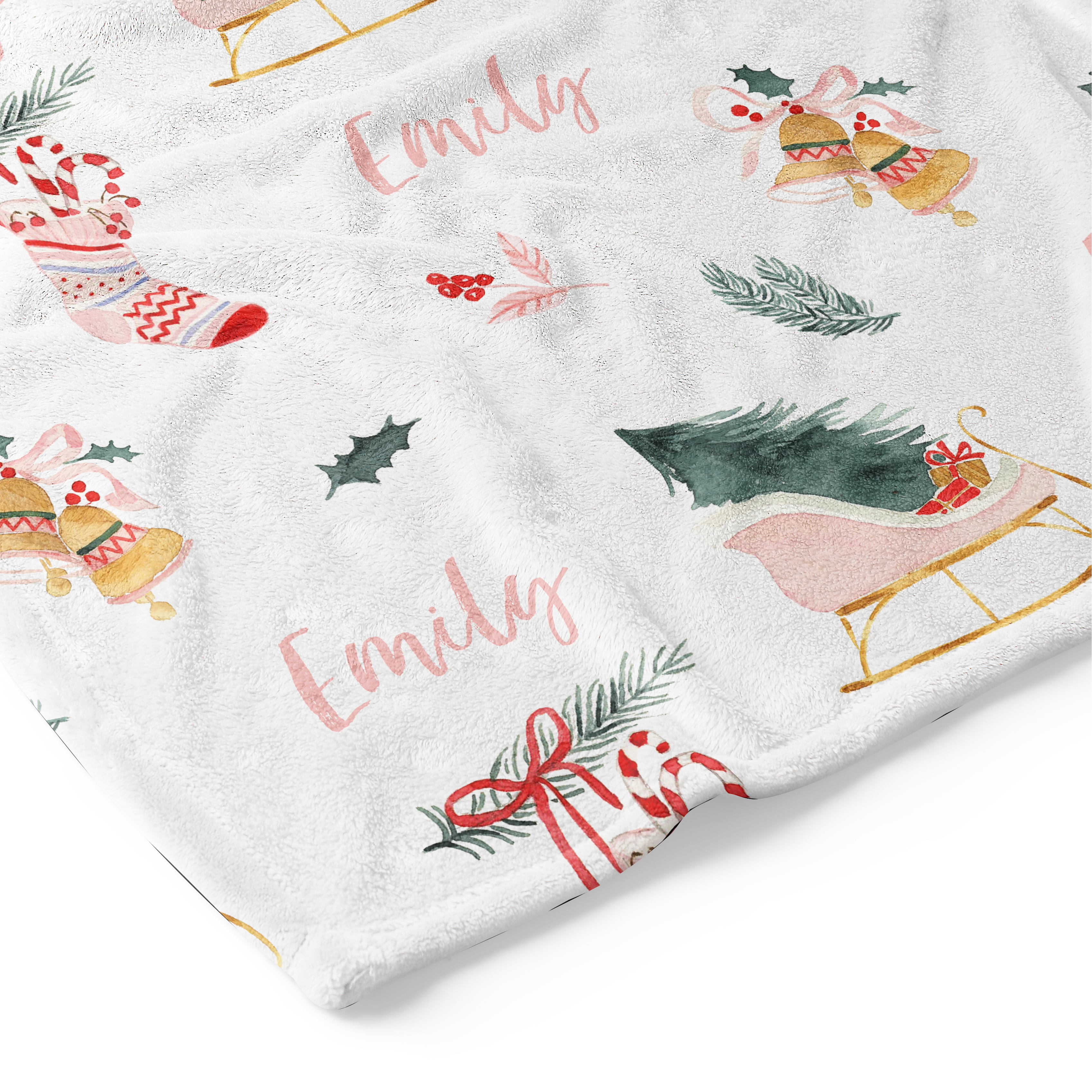 Sleigh Bells - Personalised Keepsake Blanket