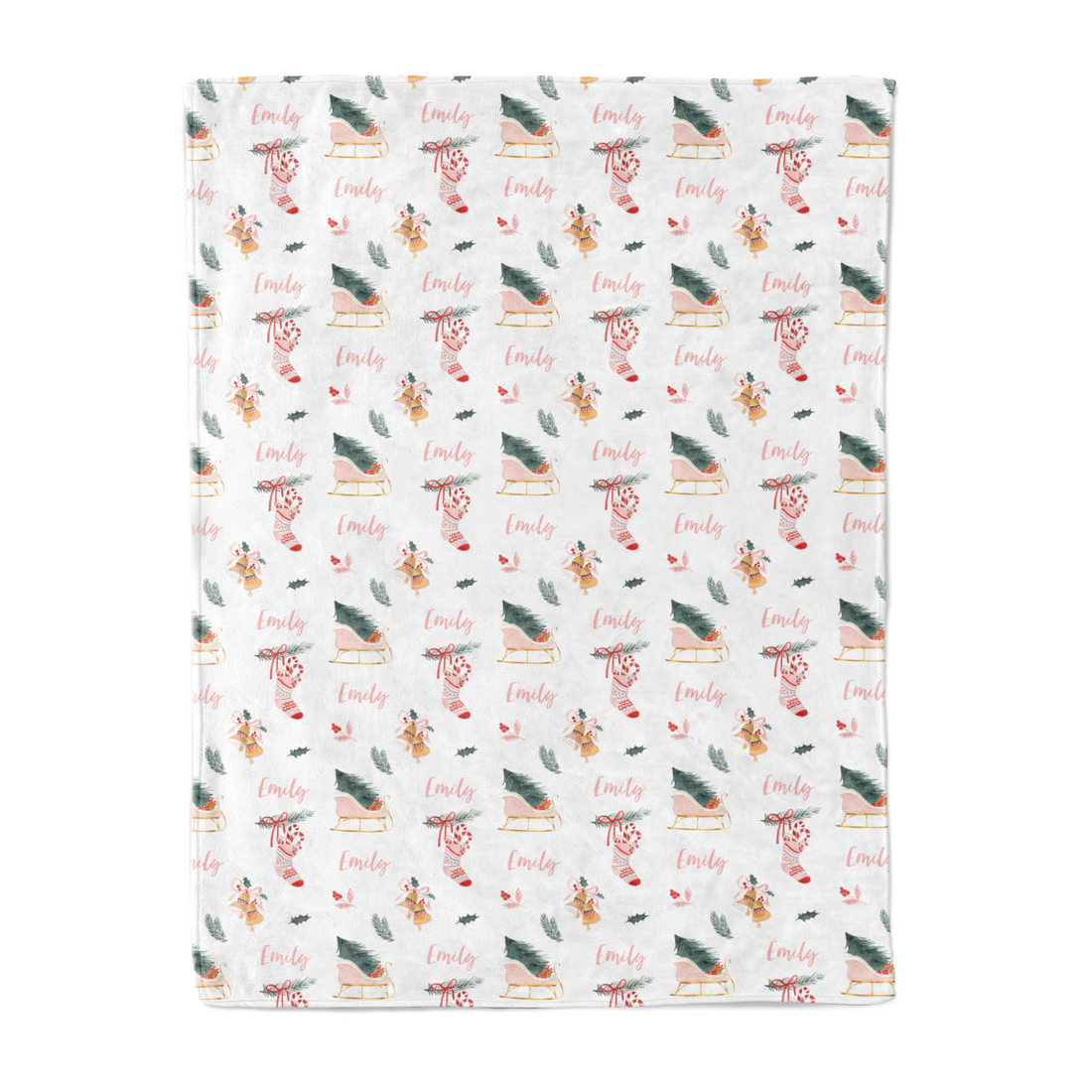 Sleigh Bells - Personalised Keepsake Blanket