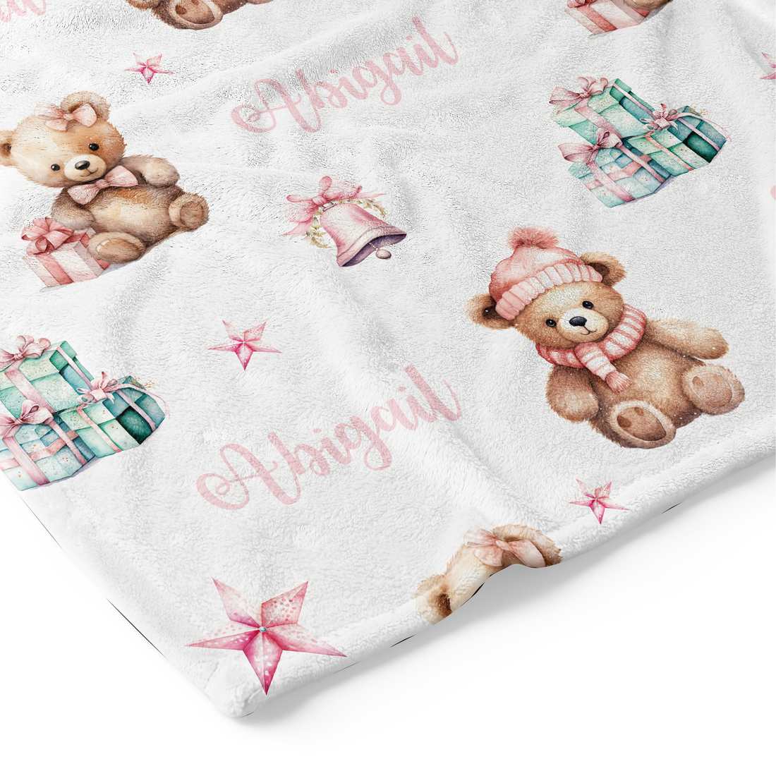 Festive Bears - Personalised Keepsake Blankie
