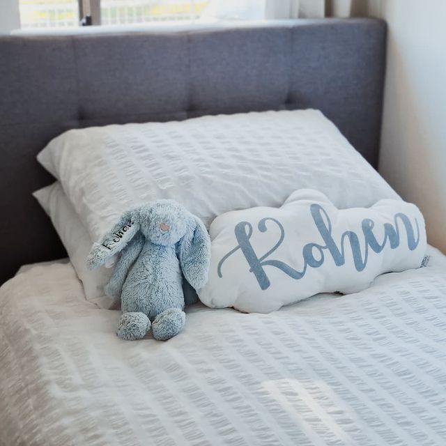 Personalised baby outlet pillows