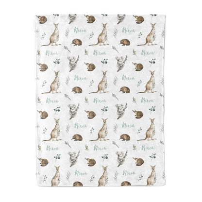 Aussie Animals - Personalised Keepsake Blanket