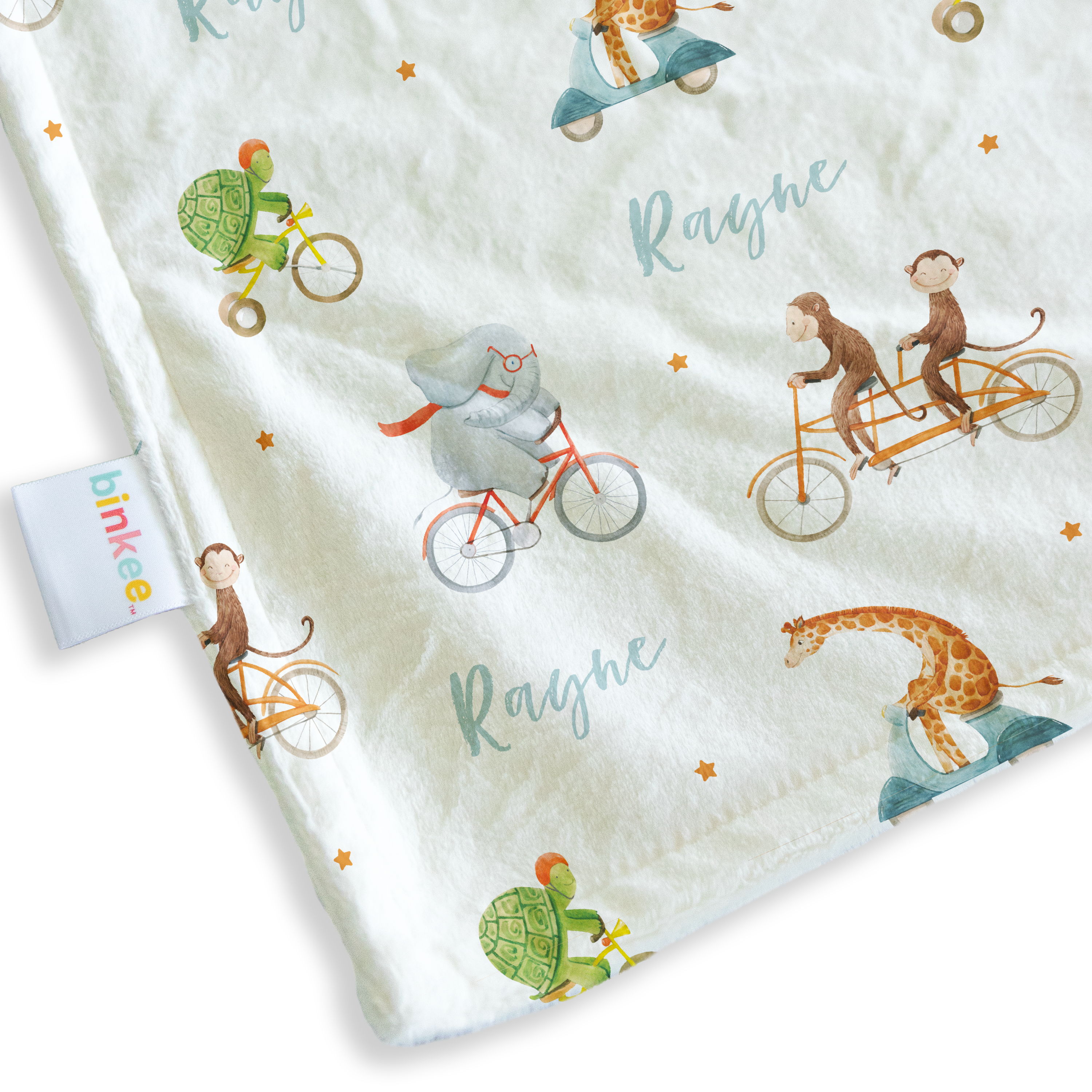 Bicycle Pals - Personalised Minky Blanket
