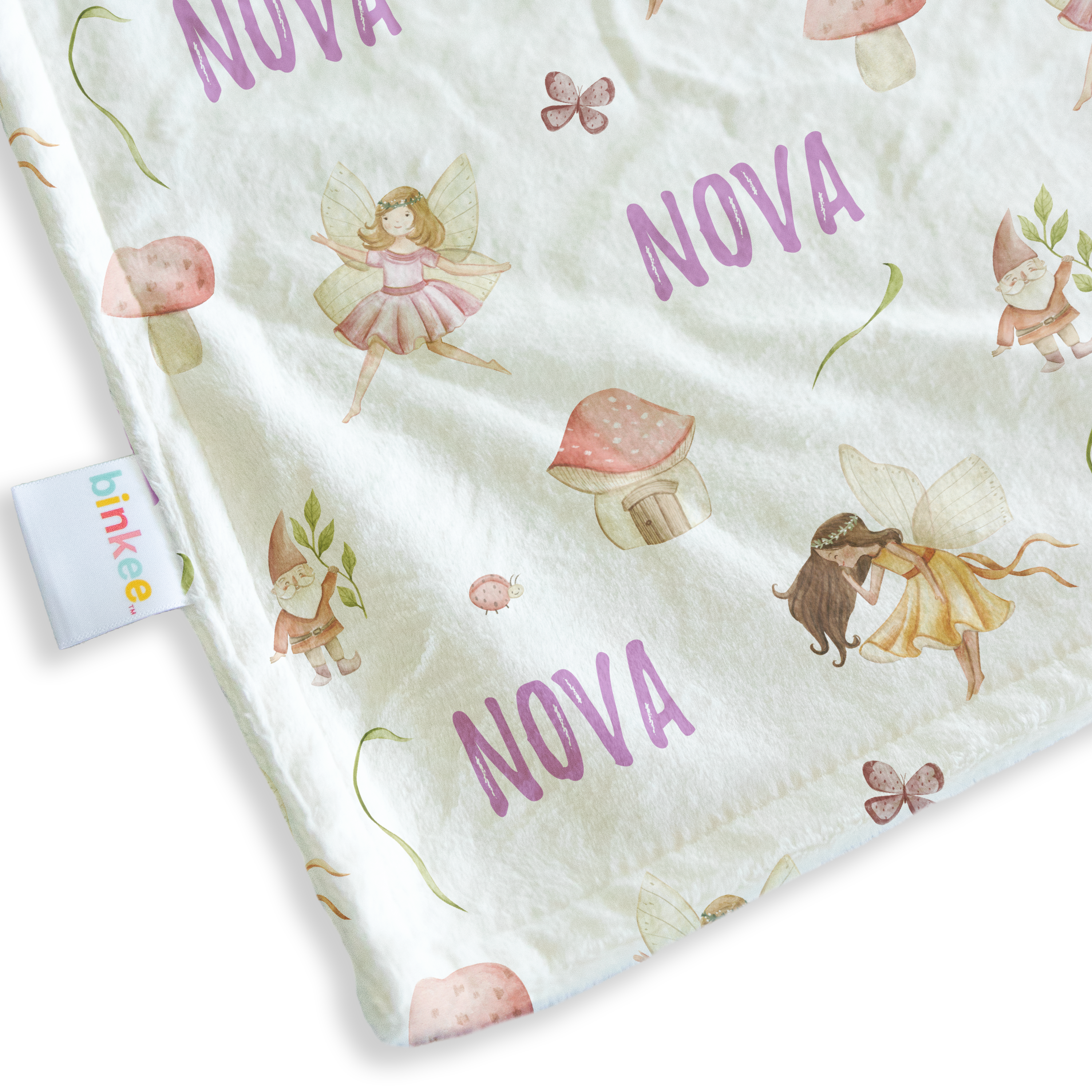 Fairy Garden - Personalised Minky Blanket