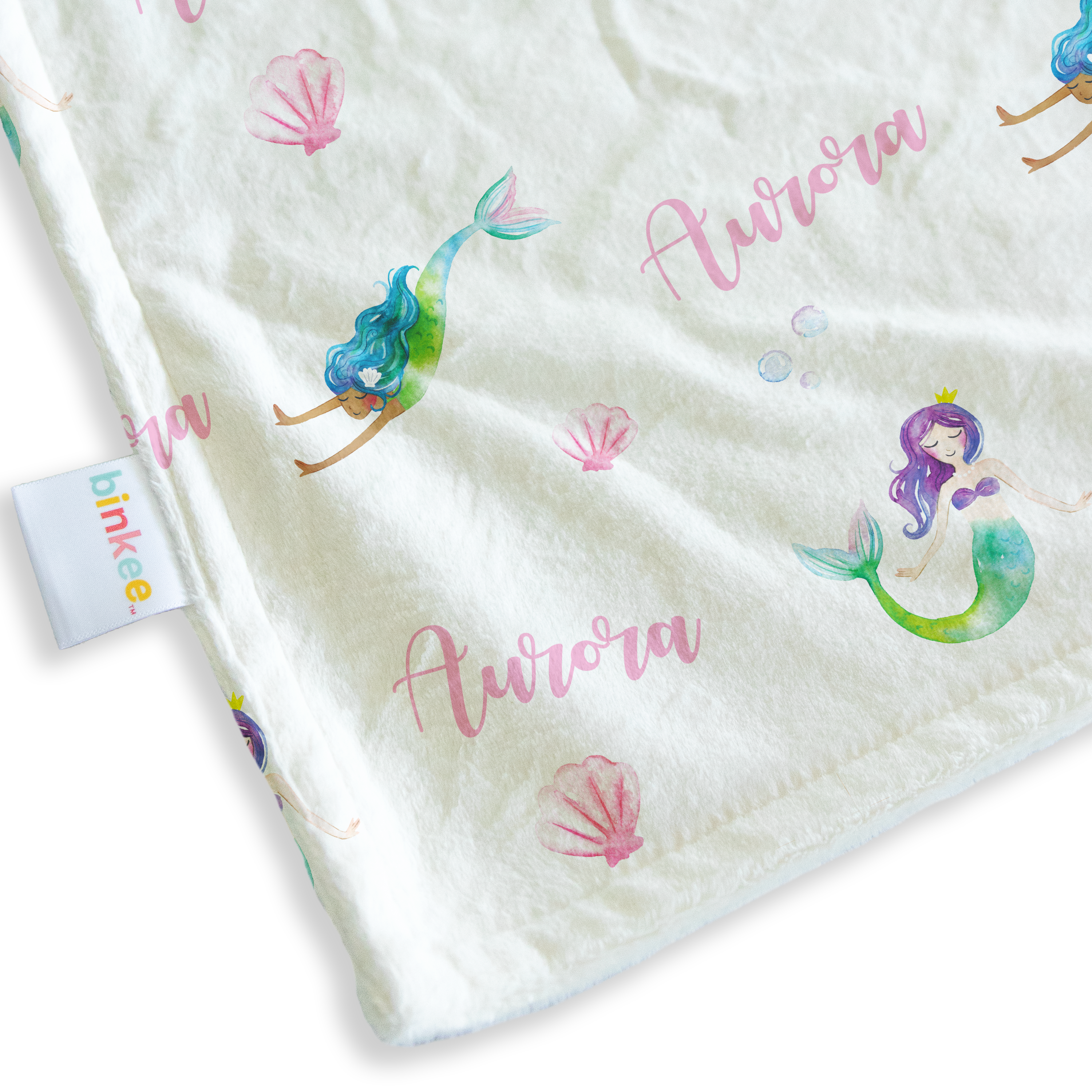 Mermaids - Personalised Minky Blanket