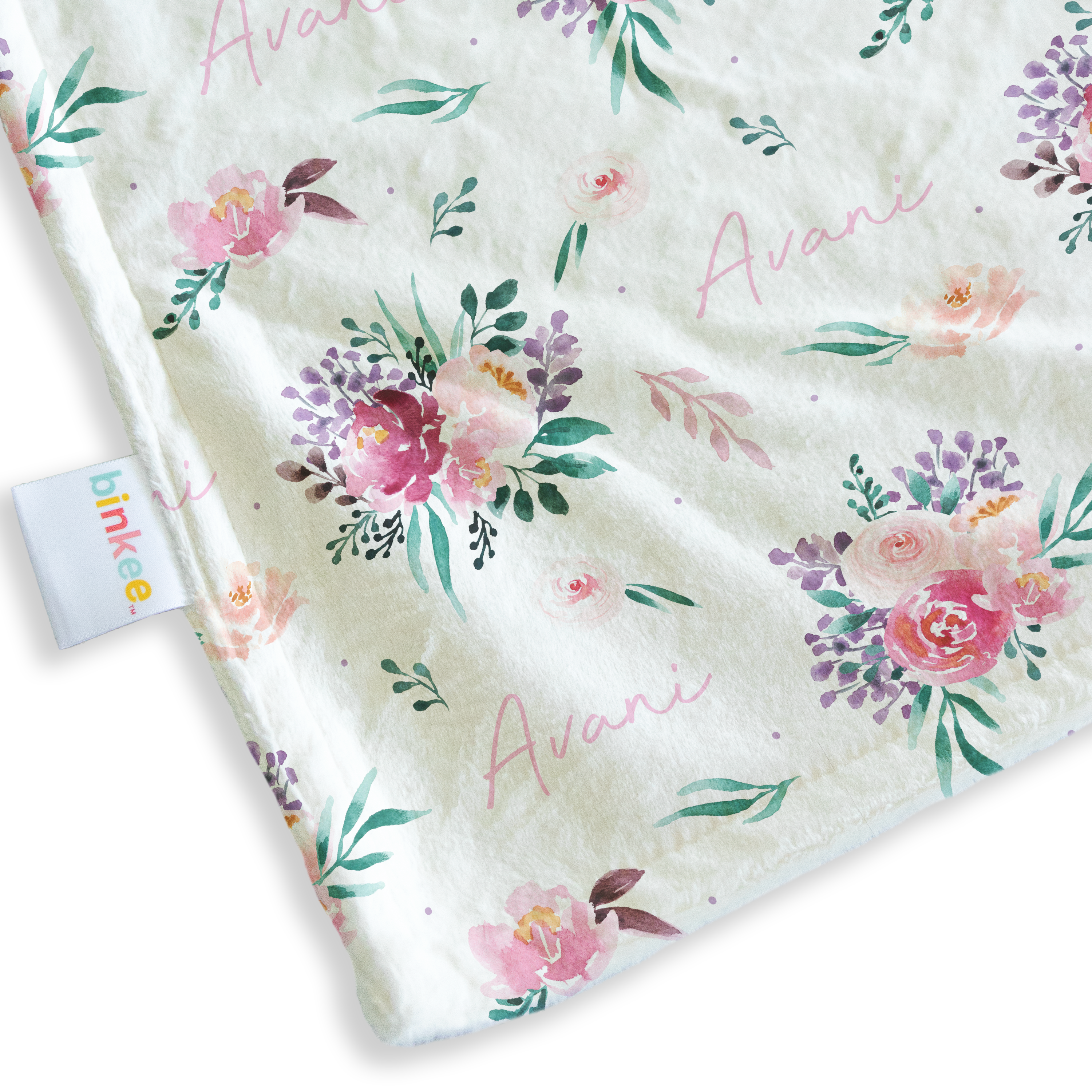 Spring Bloom - Personalised Minky Blanket