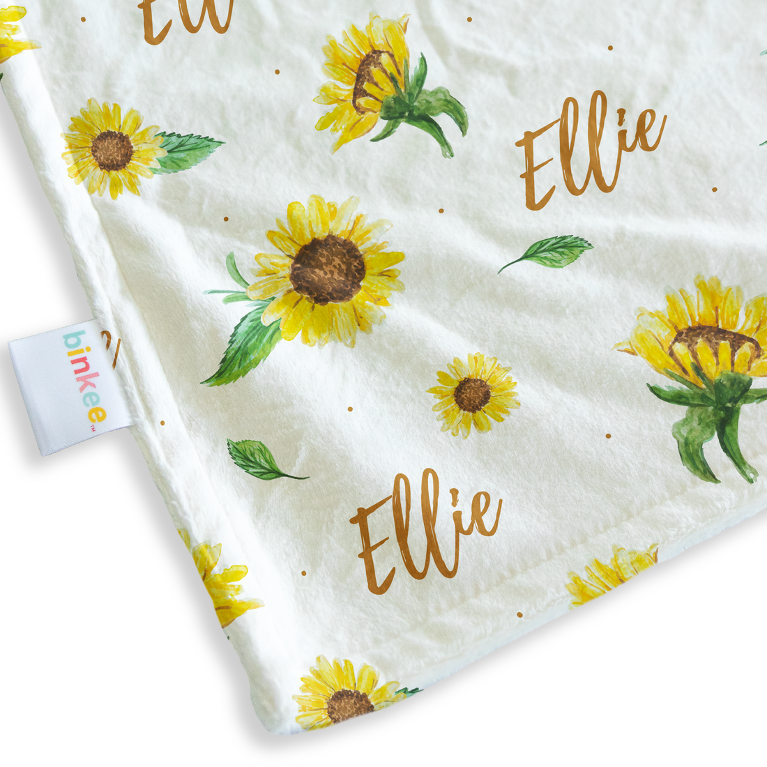 Sunflowers- Personalised Minky Blanket