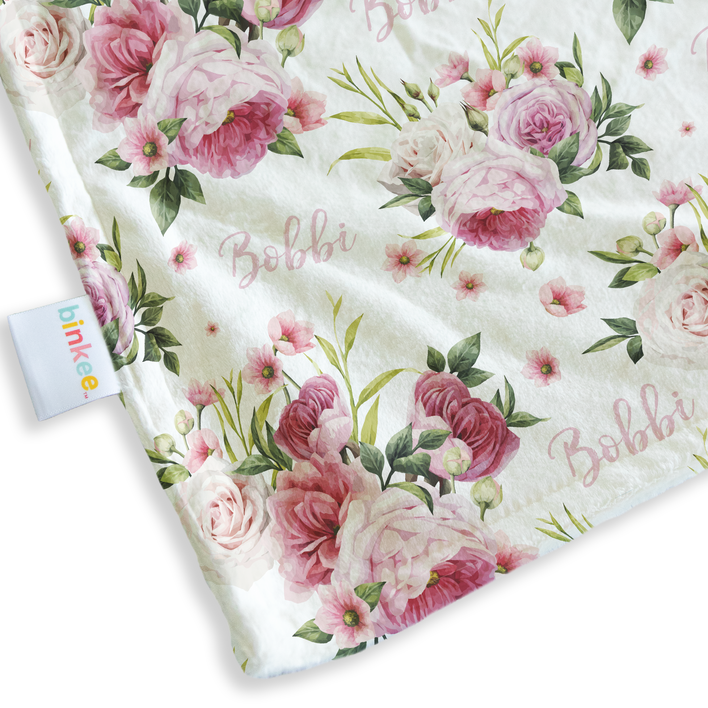 Vintage Bloom - Personalised Minky Blanket