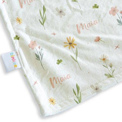 Wildflower - Personalised Minky Blanket