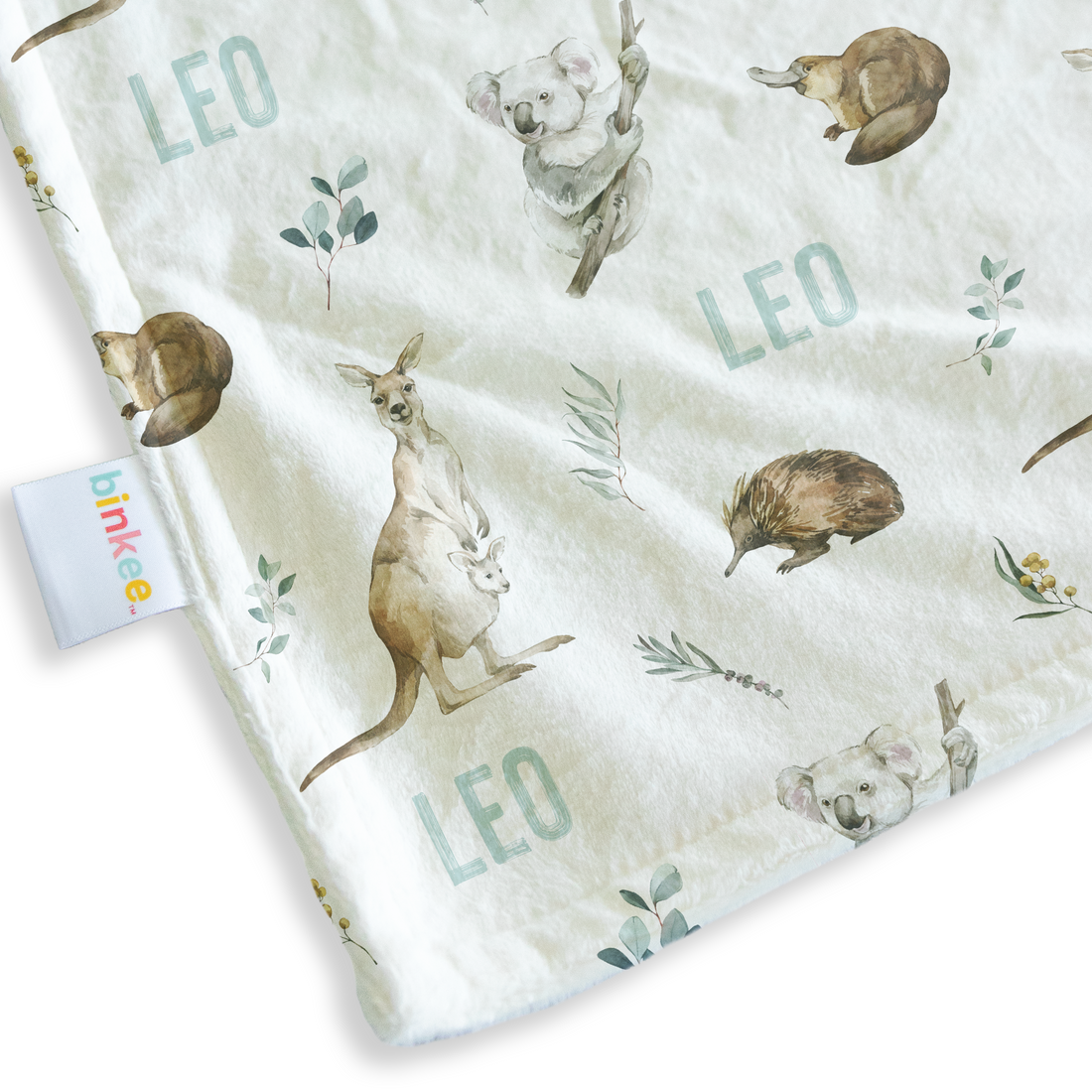 Aussie Animals - Personalised Minky Blanket
