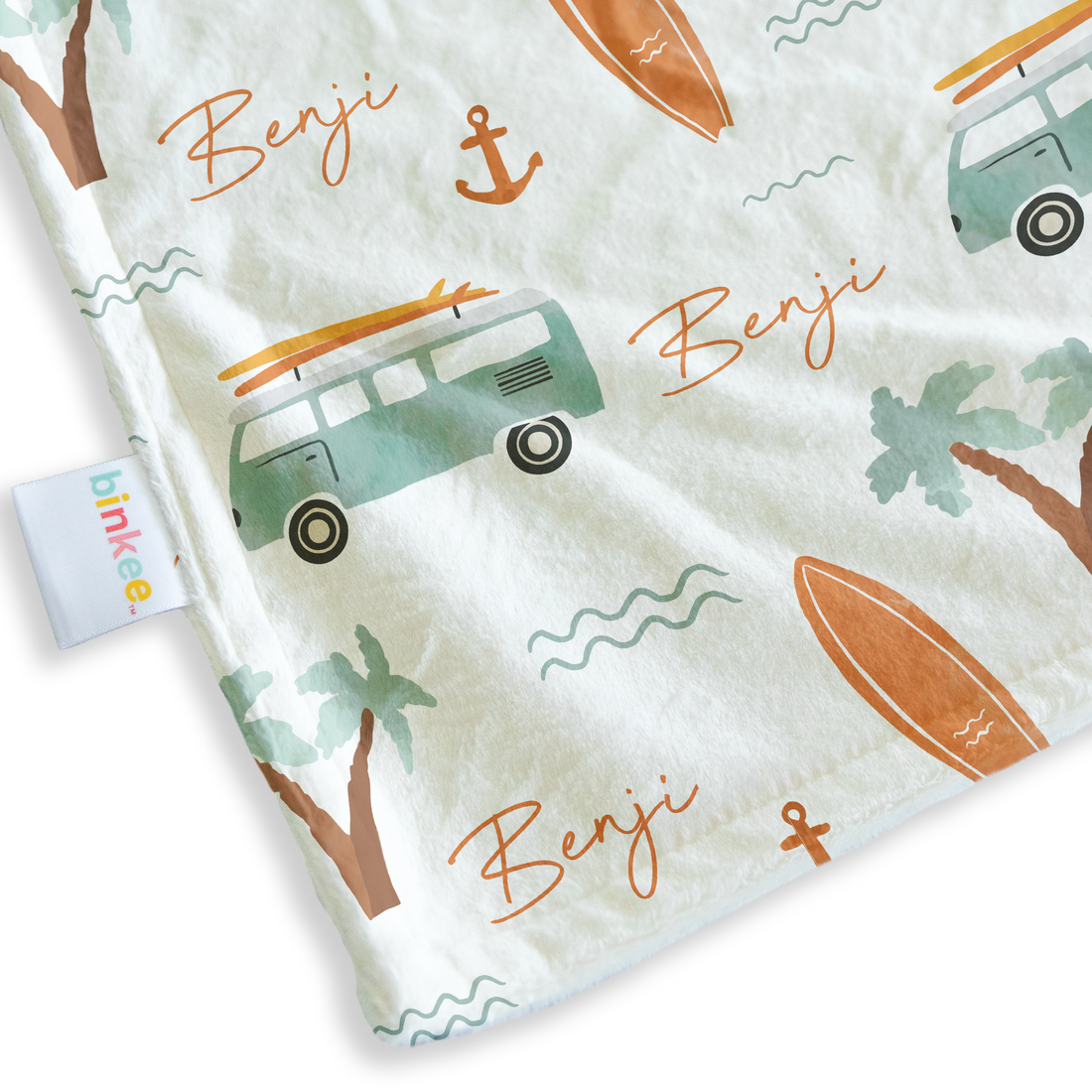 Beach Days - Personalised Minky Blanket