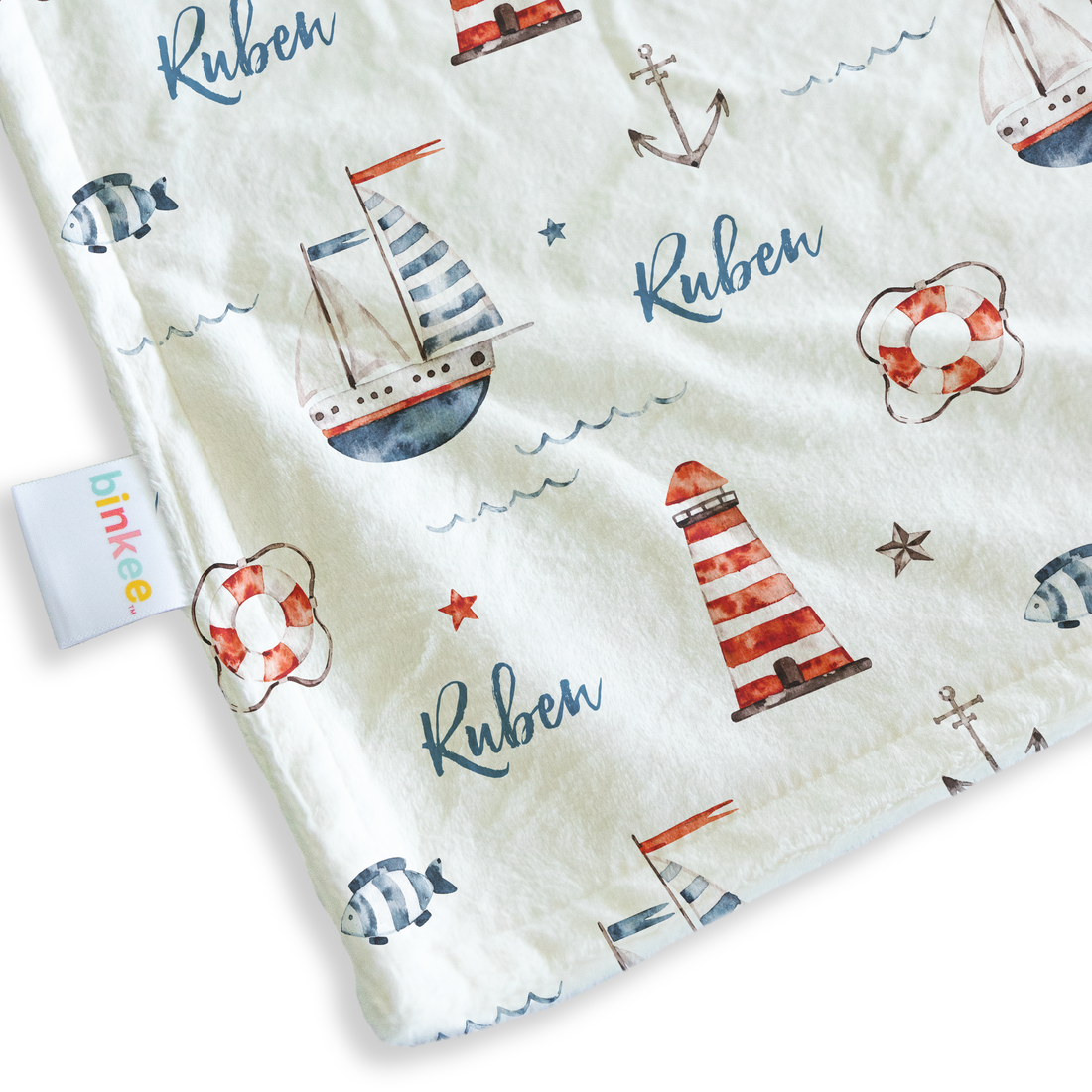 Beyond The Sea - Personalised Minky Blanket