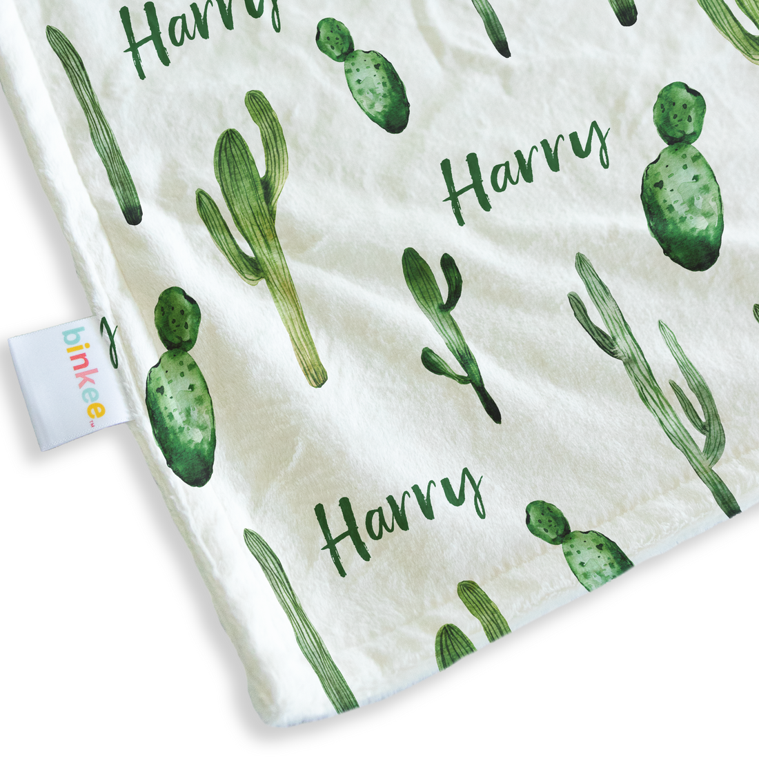 Desert Cactus - Personalised Minky Blanket