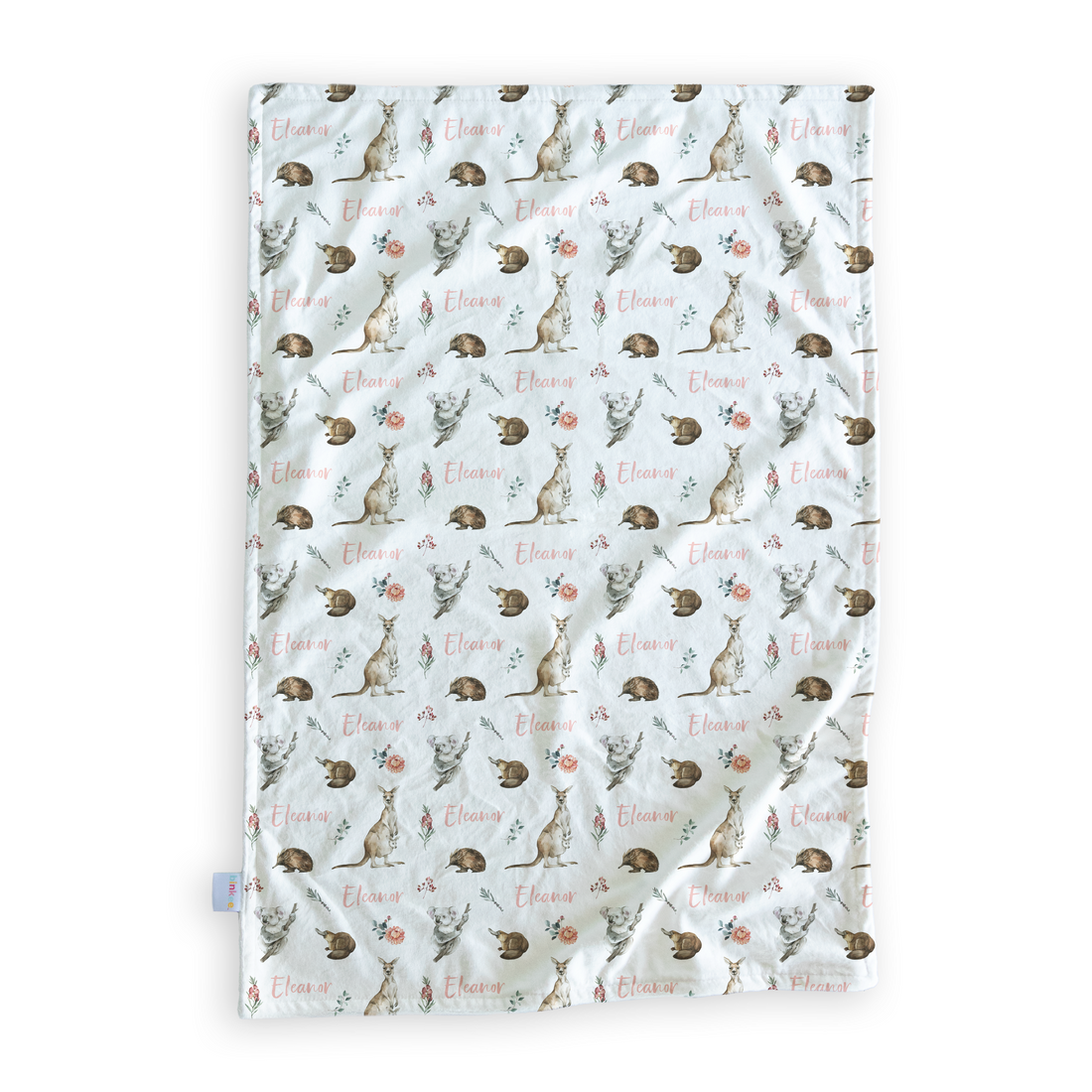 Aussie Flora and Fauna - Personalised Minky Blanket