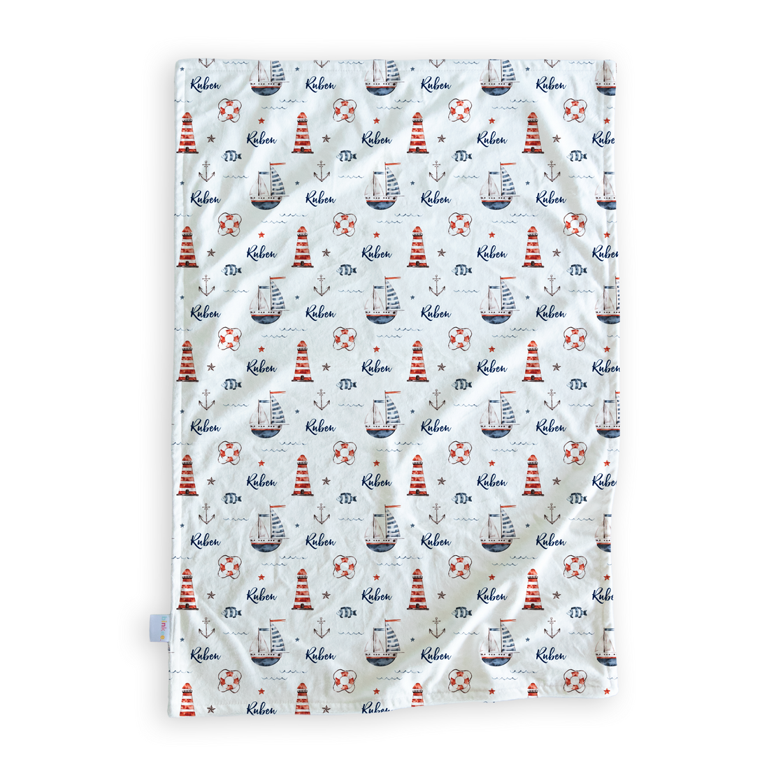 Beyond The Sea - Personalised Minky Blanket