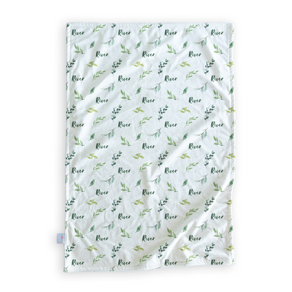 Botanical - Personalised Minky Blanket