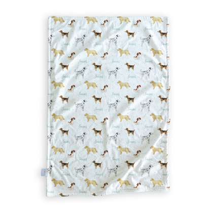 Puppy Dogs - Personalised Minky Blanket