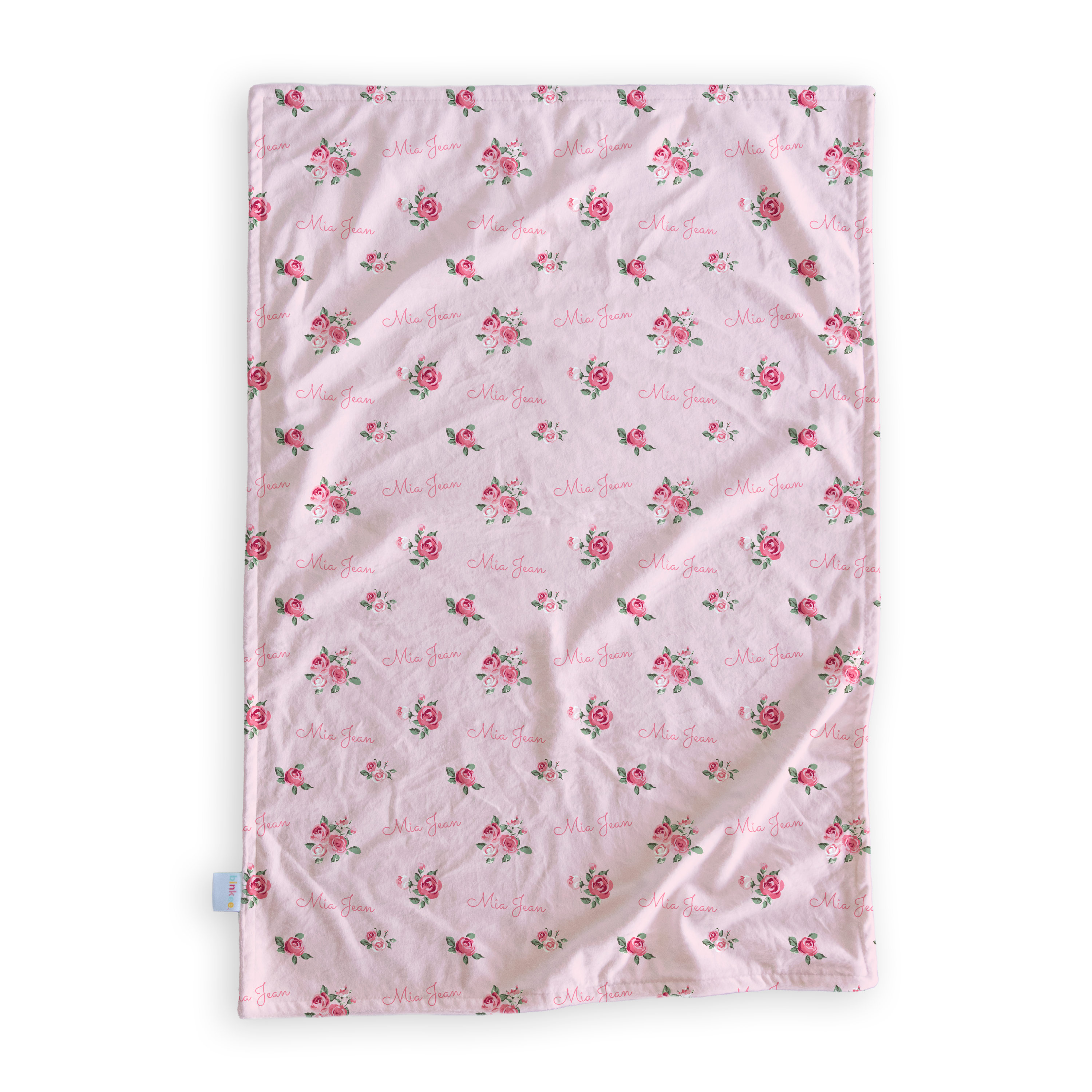 Rose Garden - Personalised Minky Blanket