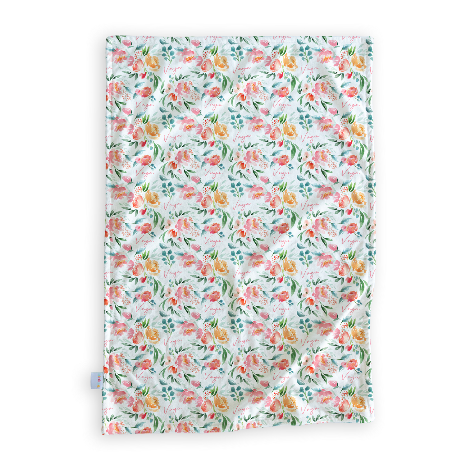 Summer Bloom - Personalised Minky Blanket